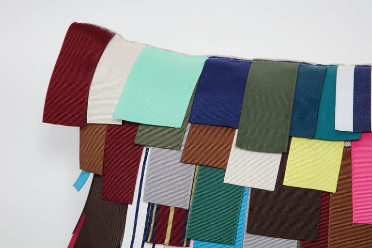 Dransfield and Ross Grosgrain Ribbon Embellished Pillows at 1stDibs
