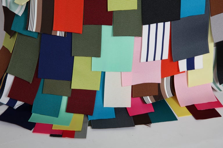 Dransfield and Ross Grosgrain Ribbon Embellished Pillows at 1stDibs