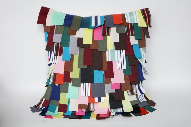 Dransfield and Ross Grosgrain Ribbon Embellished Pillows at 1stDibs
