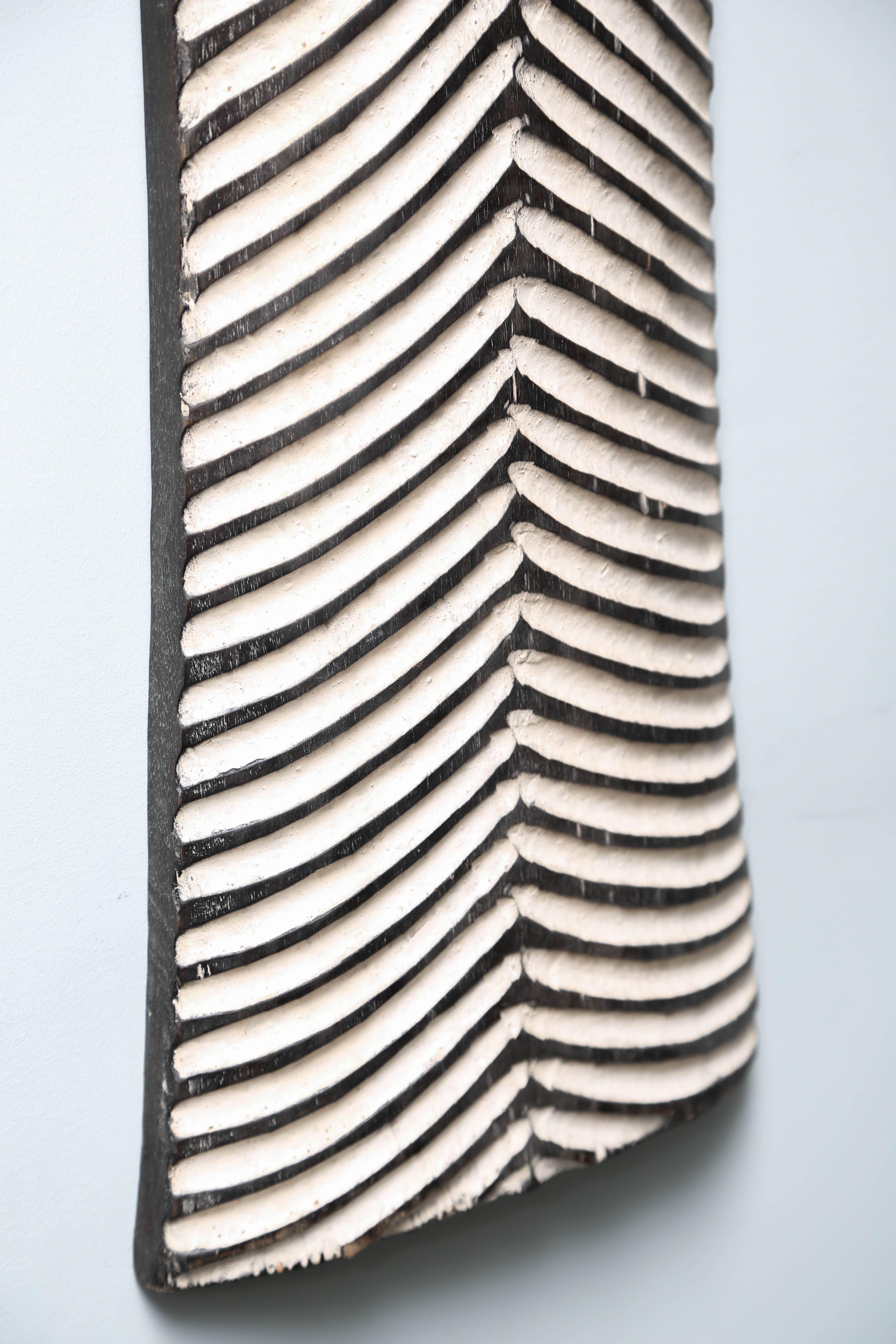 Pr/Bamun Shields, Geometrically Hand-Carved Shields, Modern, sell one if needed In Excellent Condition For Sale In Miami, Miami Design District, FL