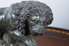 Solid Marble Statue of a Medici Lion