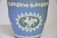 Tri Colored Wedgewood Biscuit Jar