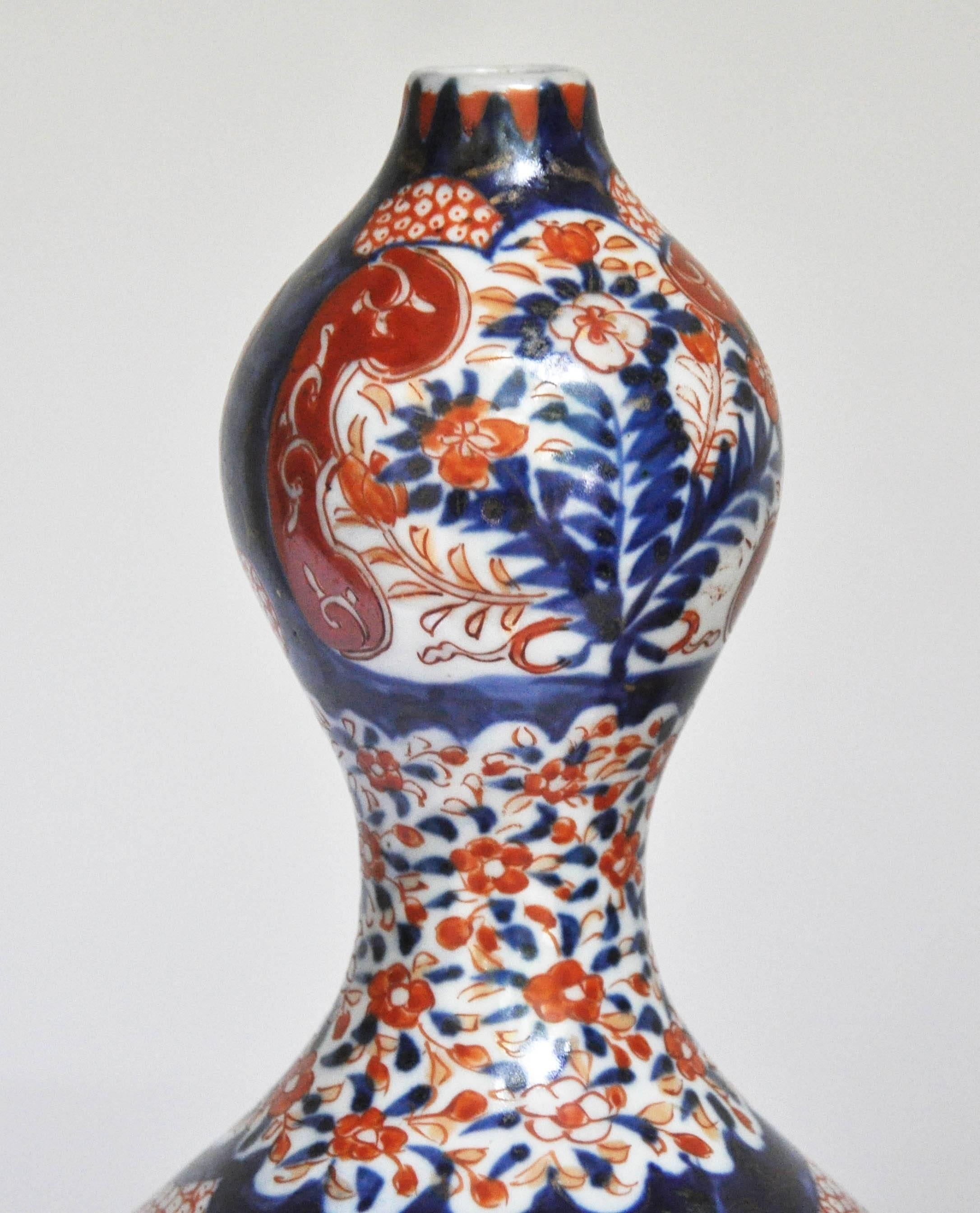 Japonisme Pair of Arita Double Gourd Vases For Sale