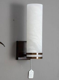 Appliques murales en laiton et albâtre Glustin Luminaires Creation