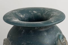 Alessandro Barbaro Murano glass vase with three handles, Italy 2016