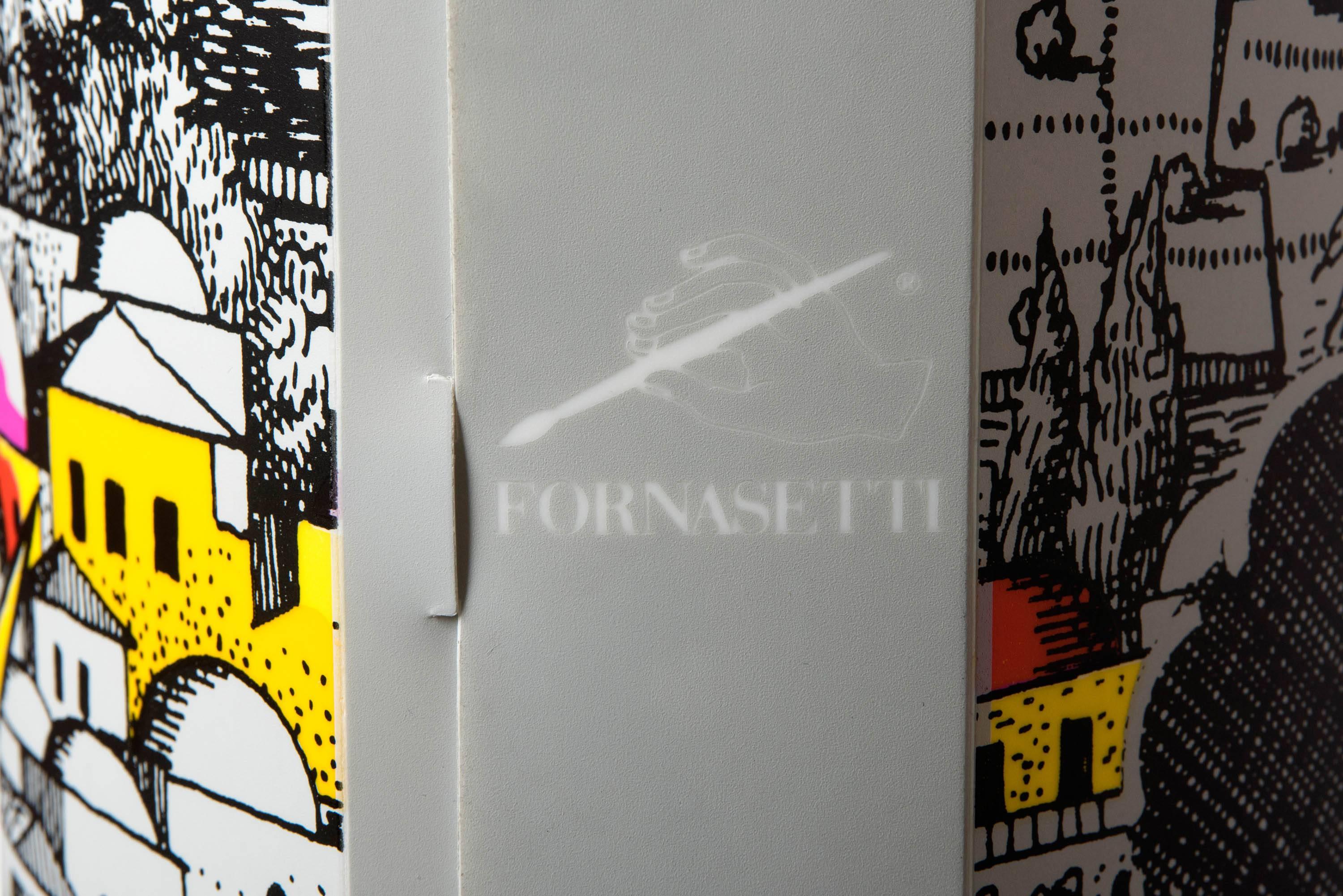 Barnaba Fornasetti large perspex floor lamp Jerusalem by Night, Italy circa 1995 1