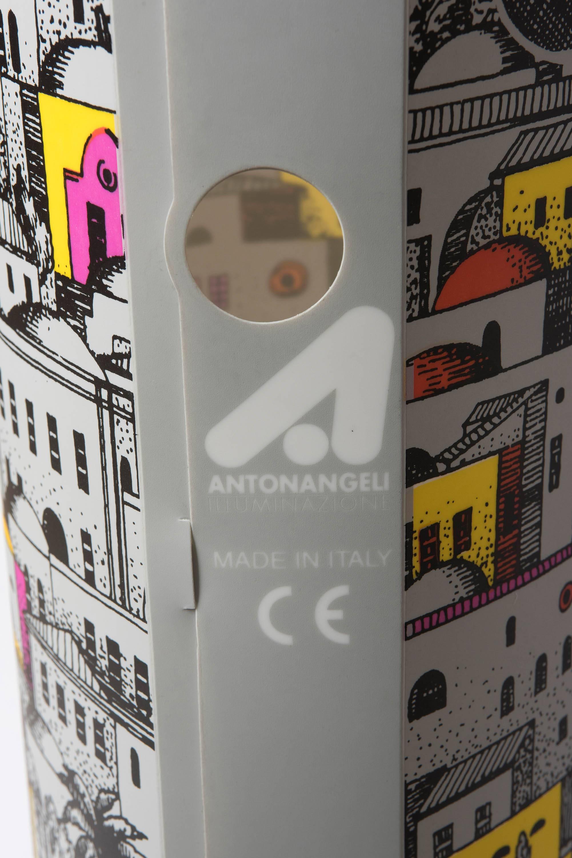 Barnaba Fornasetti large perspex floor lamp Jerusalem by Night, Italy circa 1995 2