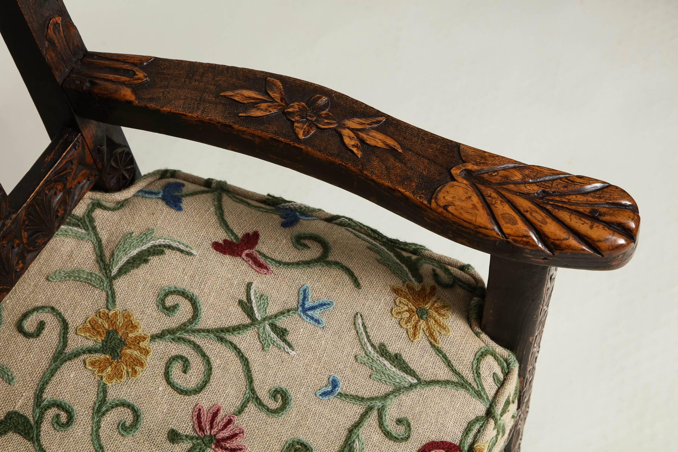 Milieu du XVIIIe siècle Chaise d'artisanat anglaise du XVIIIe siècle en vente