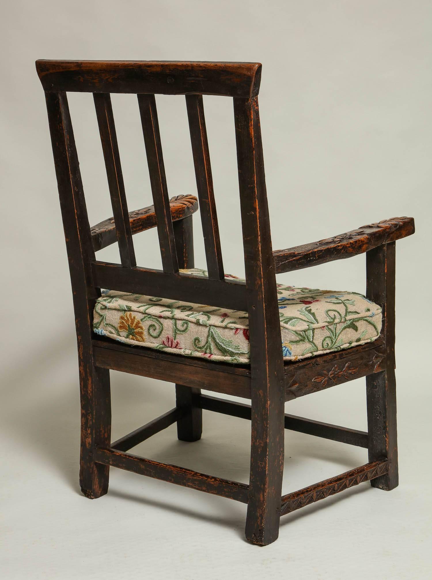 18th Century English Folk Art Chair For Sale 3