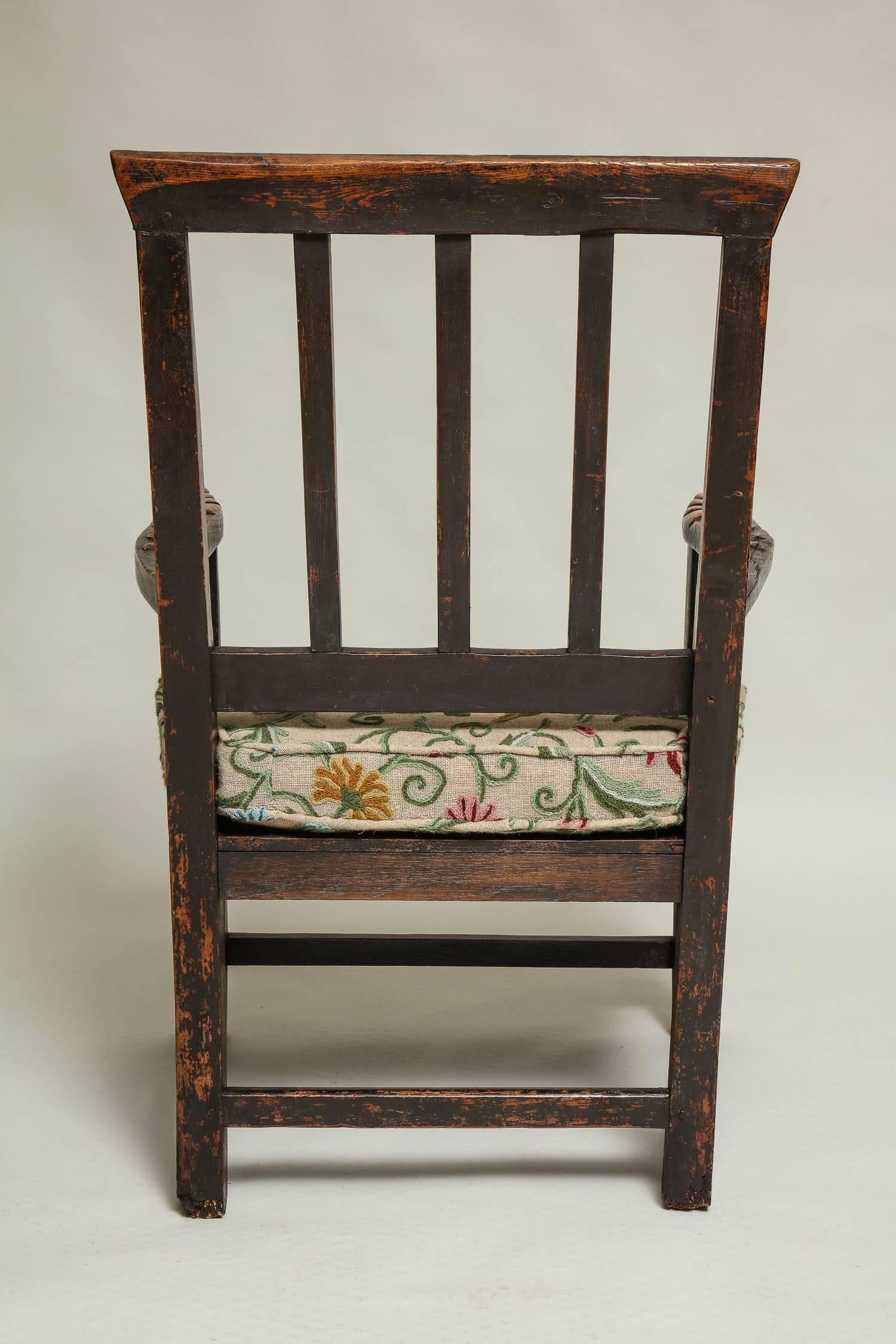 Chaise d'artisanat anglaise du XVIIIe siècle en vente 2