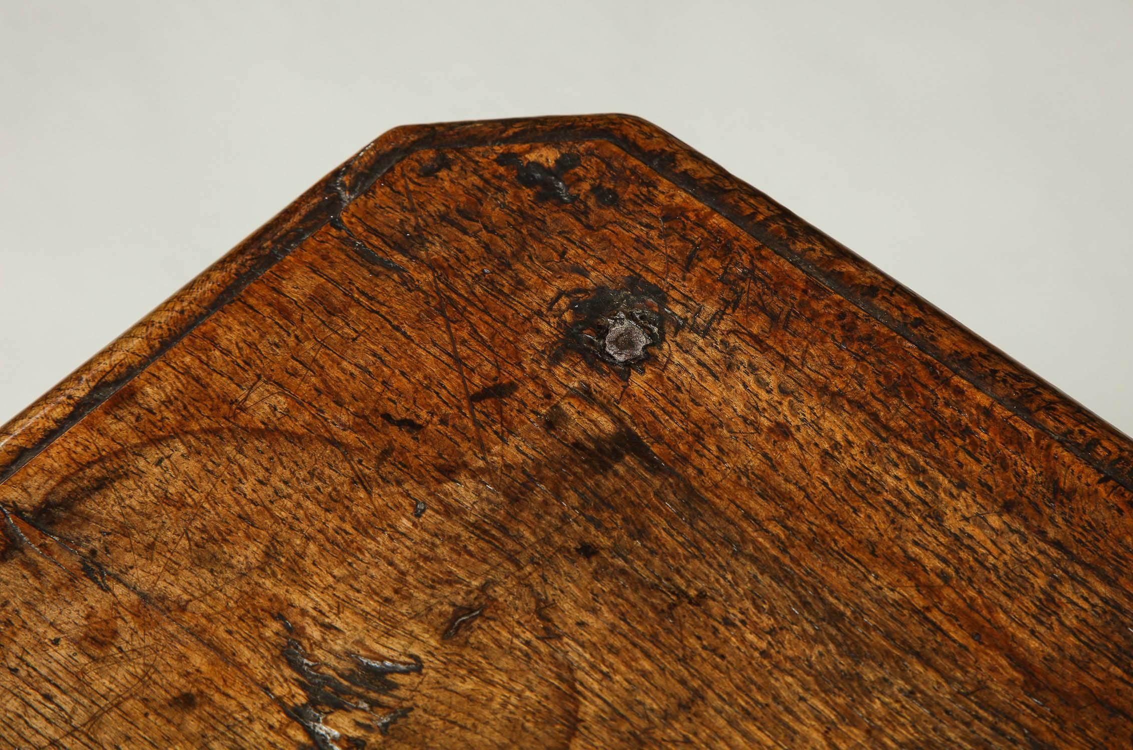 Late 17th Century English Baroque Oak Joined Table