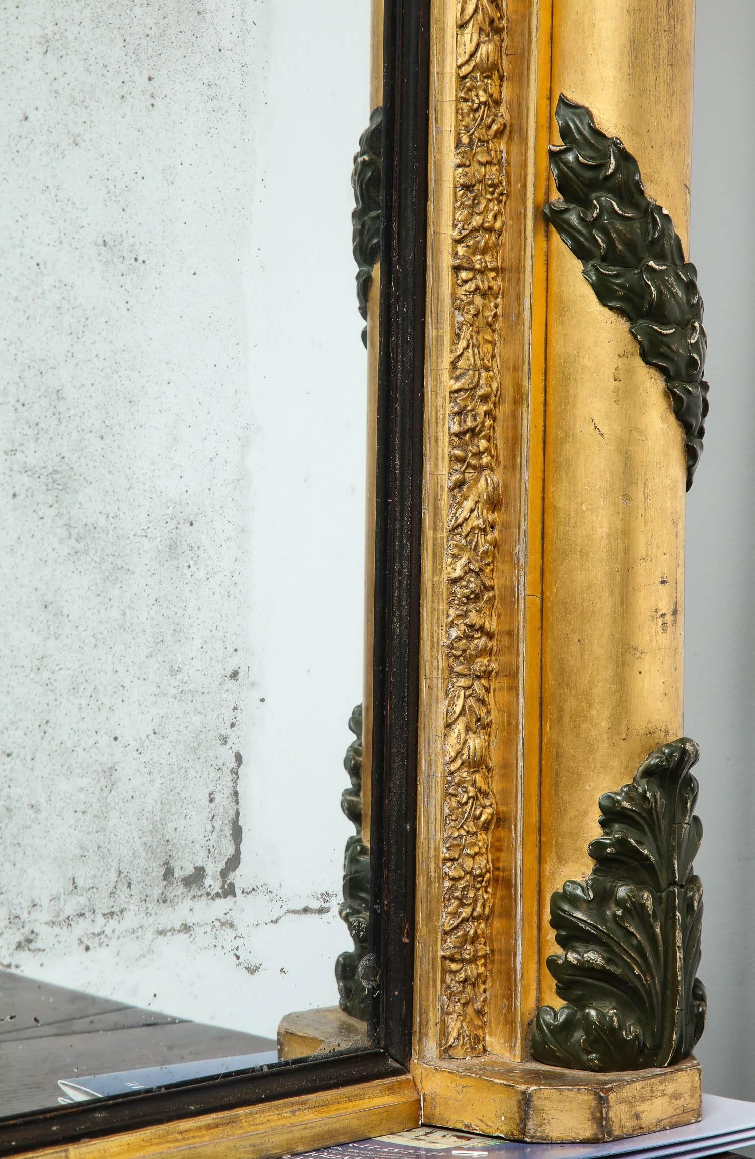 Composition Massive Regency Overmantel Mirror For Sale