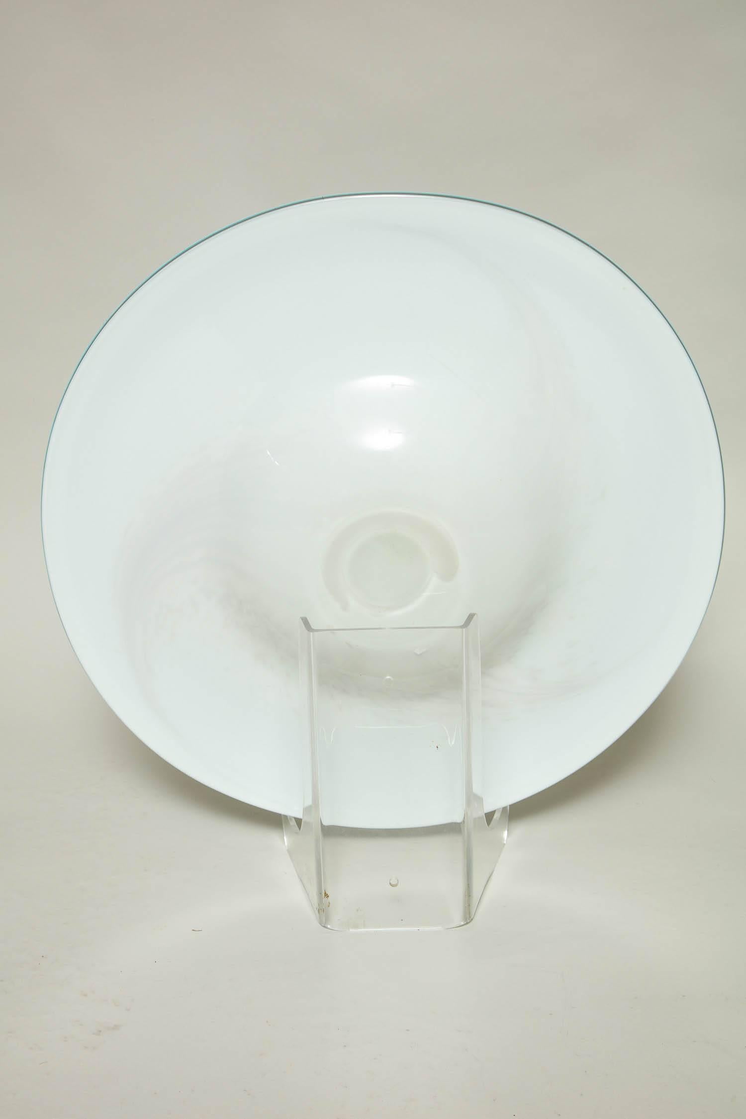 Mid-20th Century English 1950s Art Glass Seed-Pod Charger