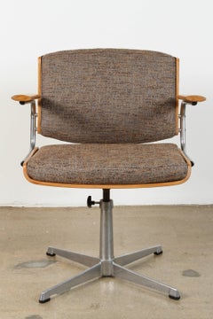 Six Danish Midcentury Swivel Chairs