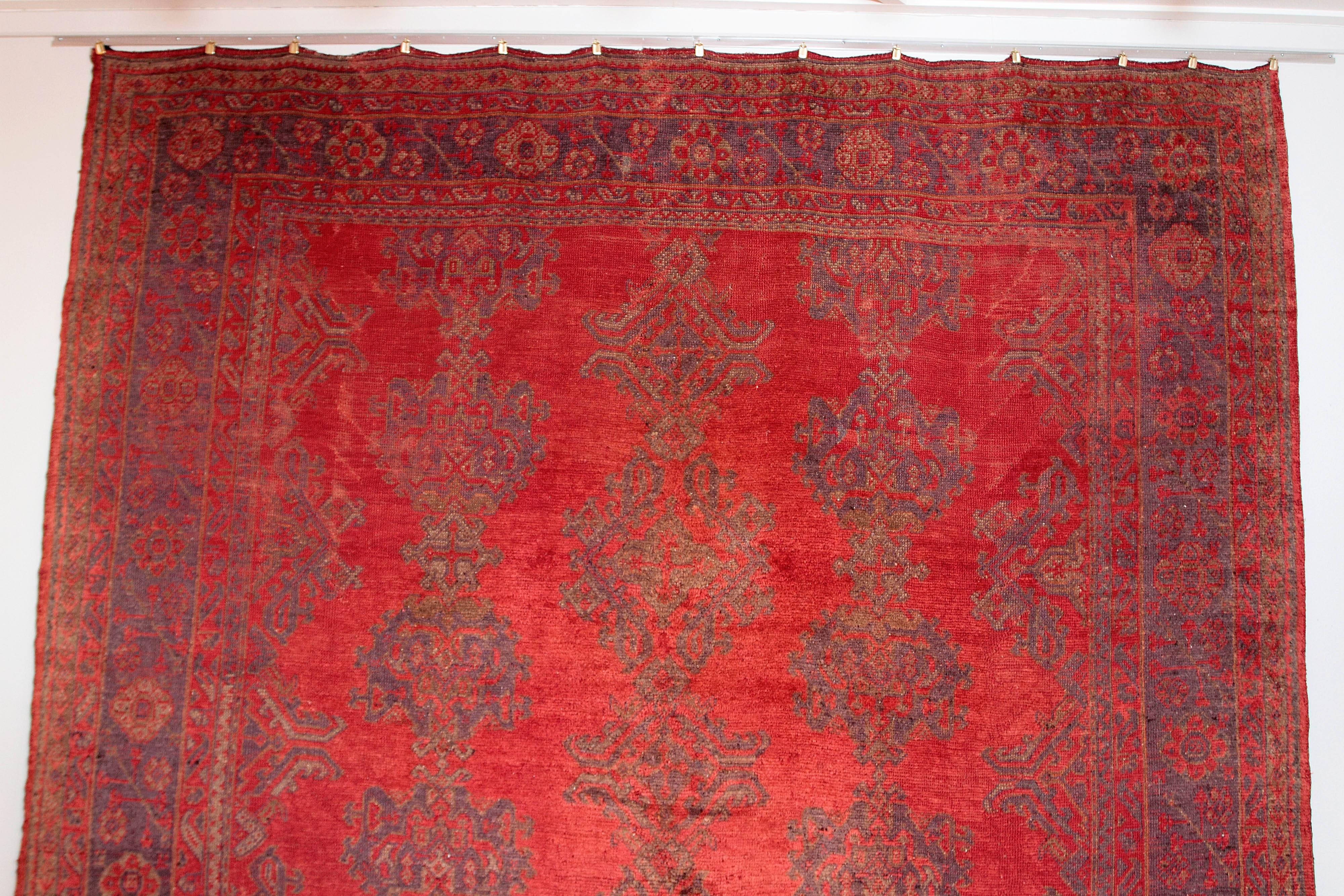 Antique Turkish Oushak Carpet 3