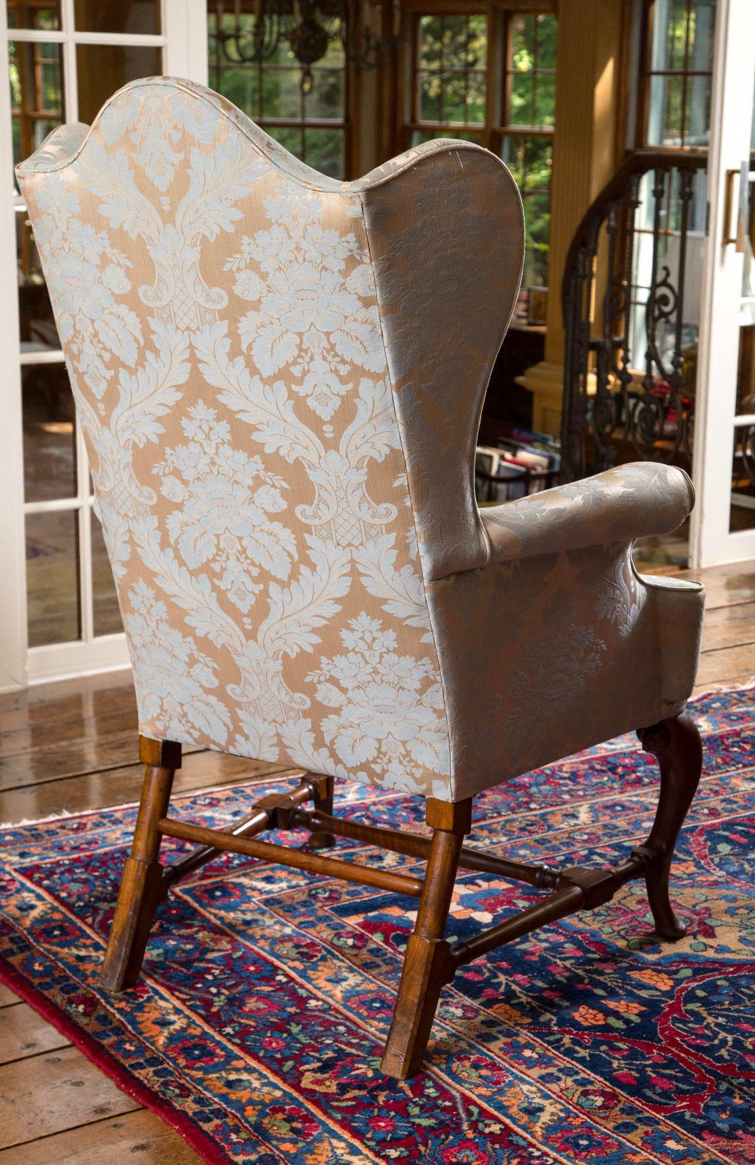 Early Victorian 19th Century English Wing Chair