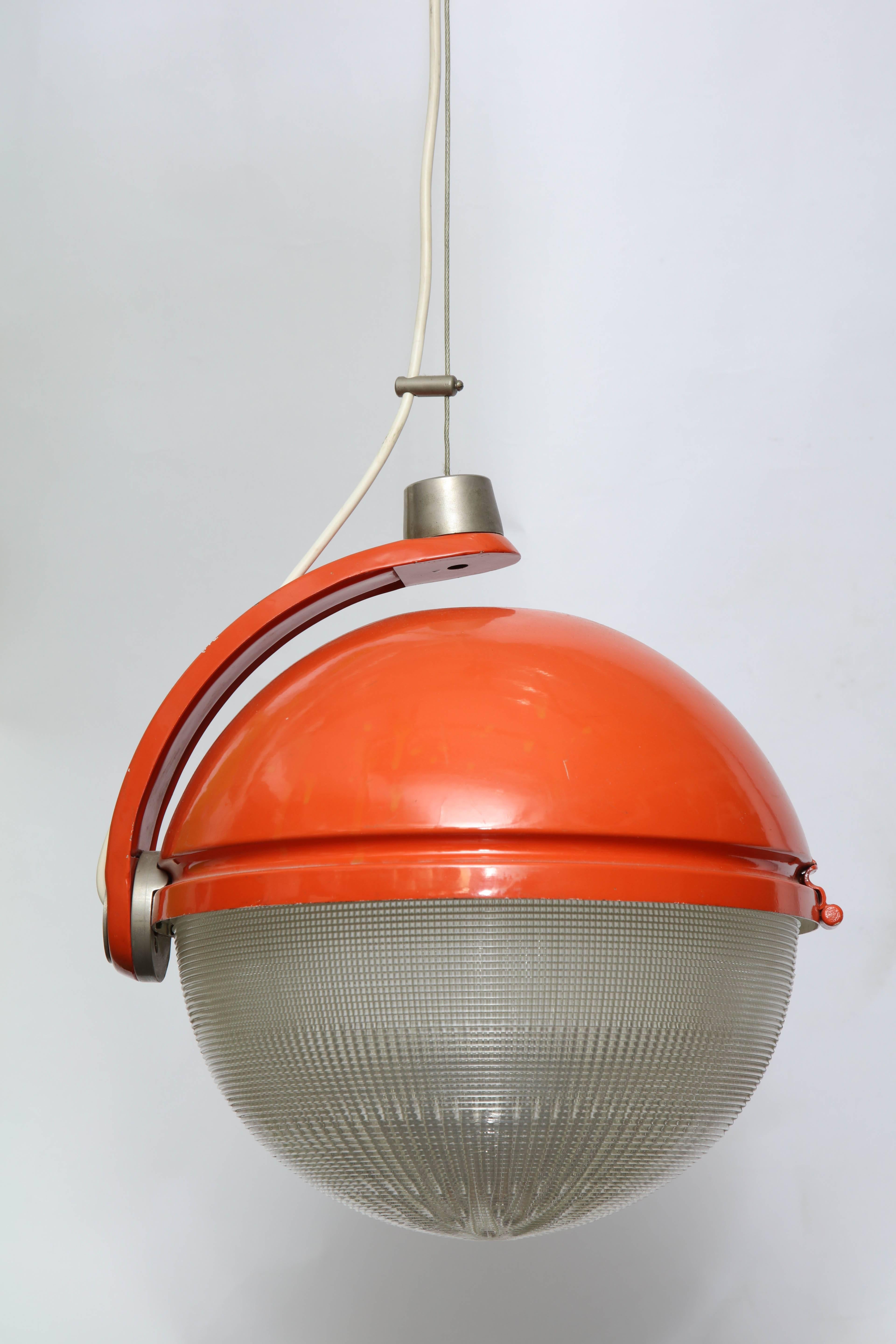Ceiling Fixture Mid Century Modern shade rotates Italy 1960's
New Sockets and Rewired