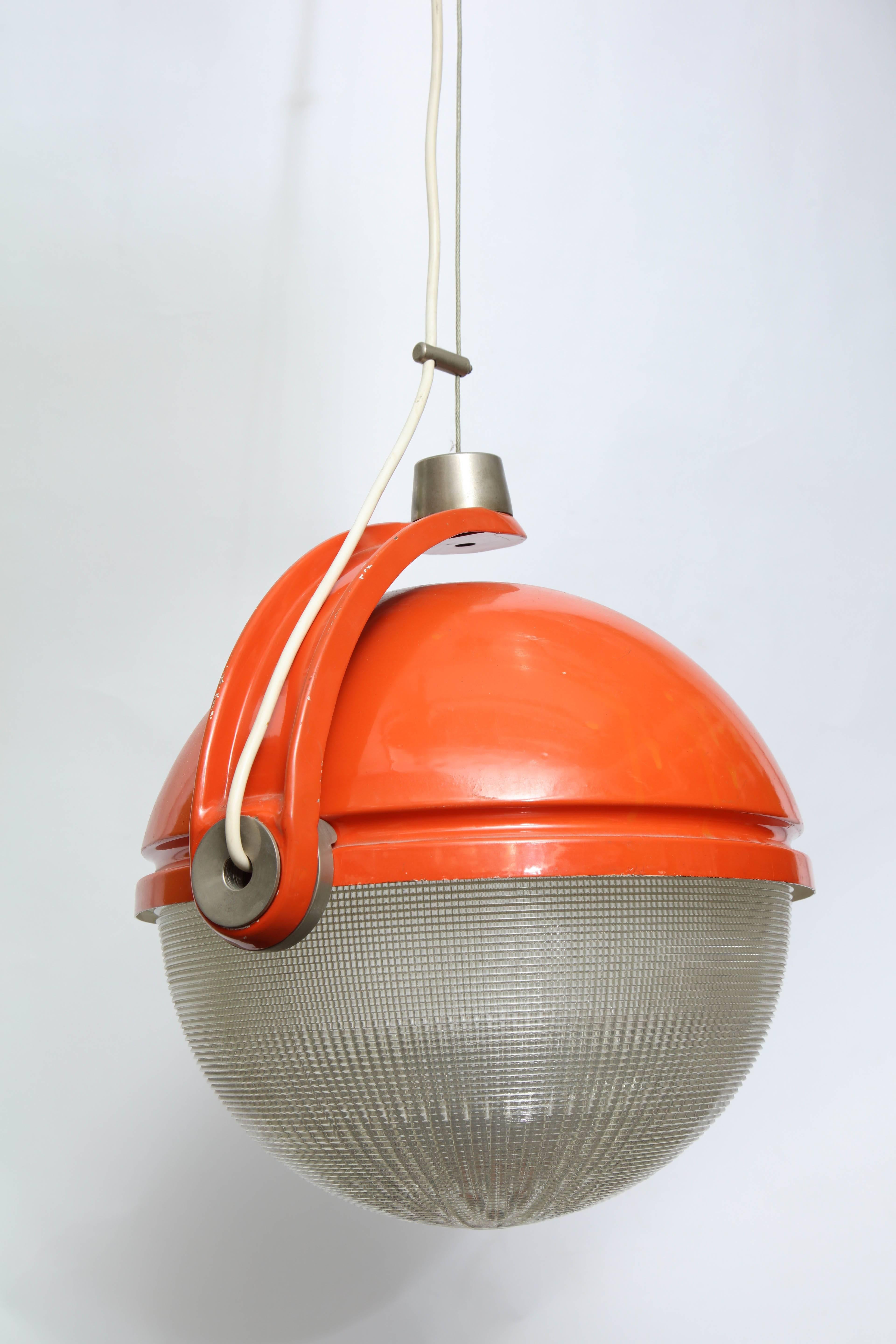 Mid-20th Century  Ceiling Fixture Mid Century Modern shade rotates Italy 1960s