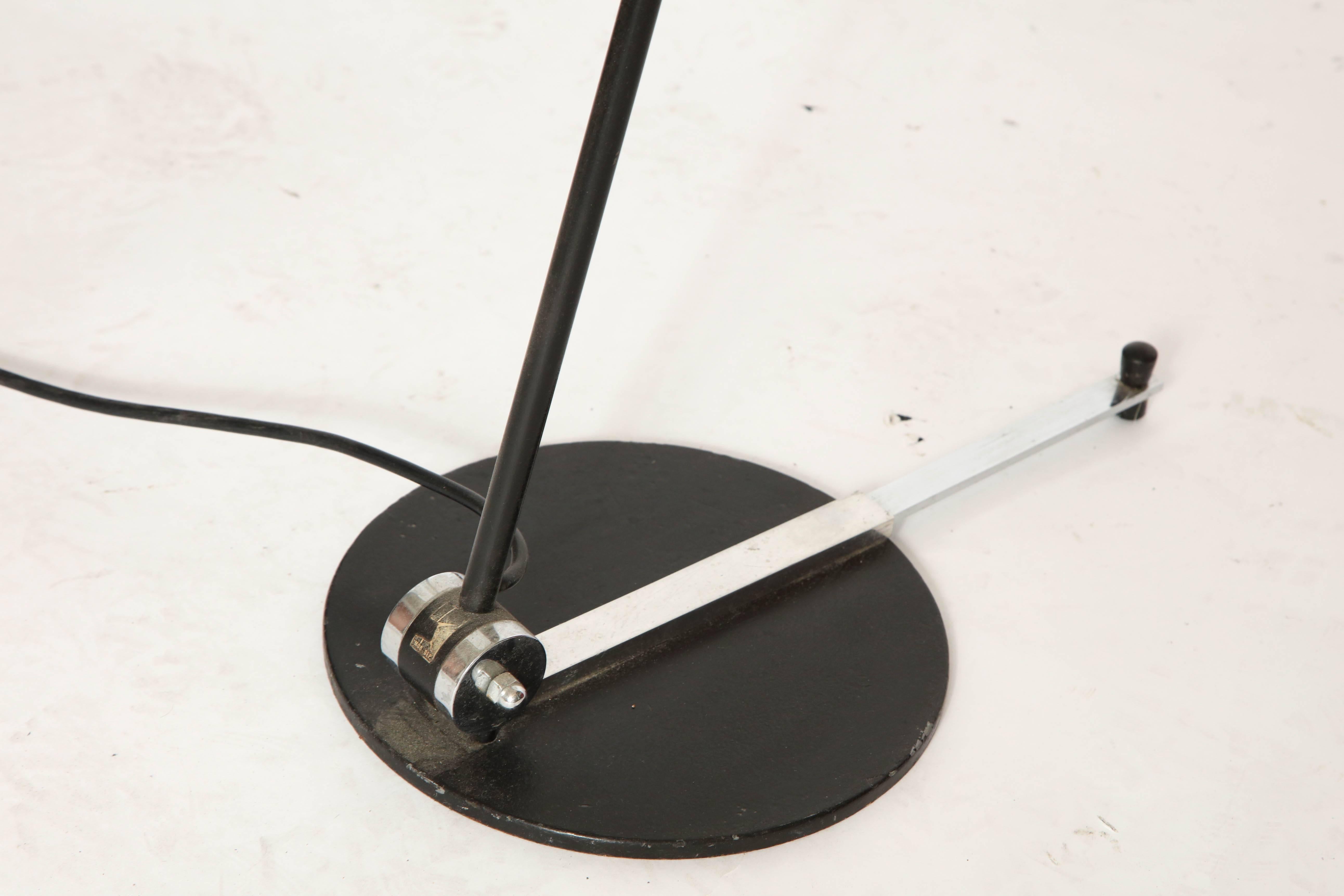  Floor Lamp Articulated Mid Century Modern Switzerland 1950's In Good Condition For Sale In New York, NY