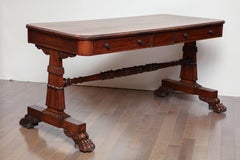 Early 19th Century English, Neoclassical Library Table