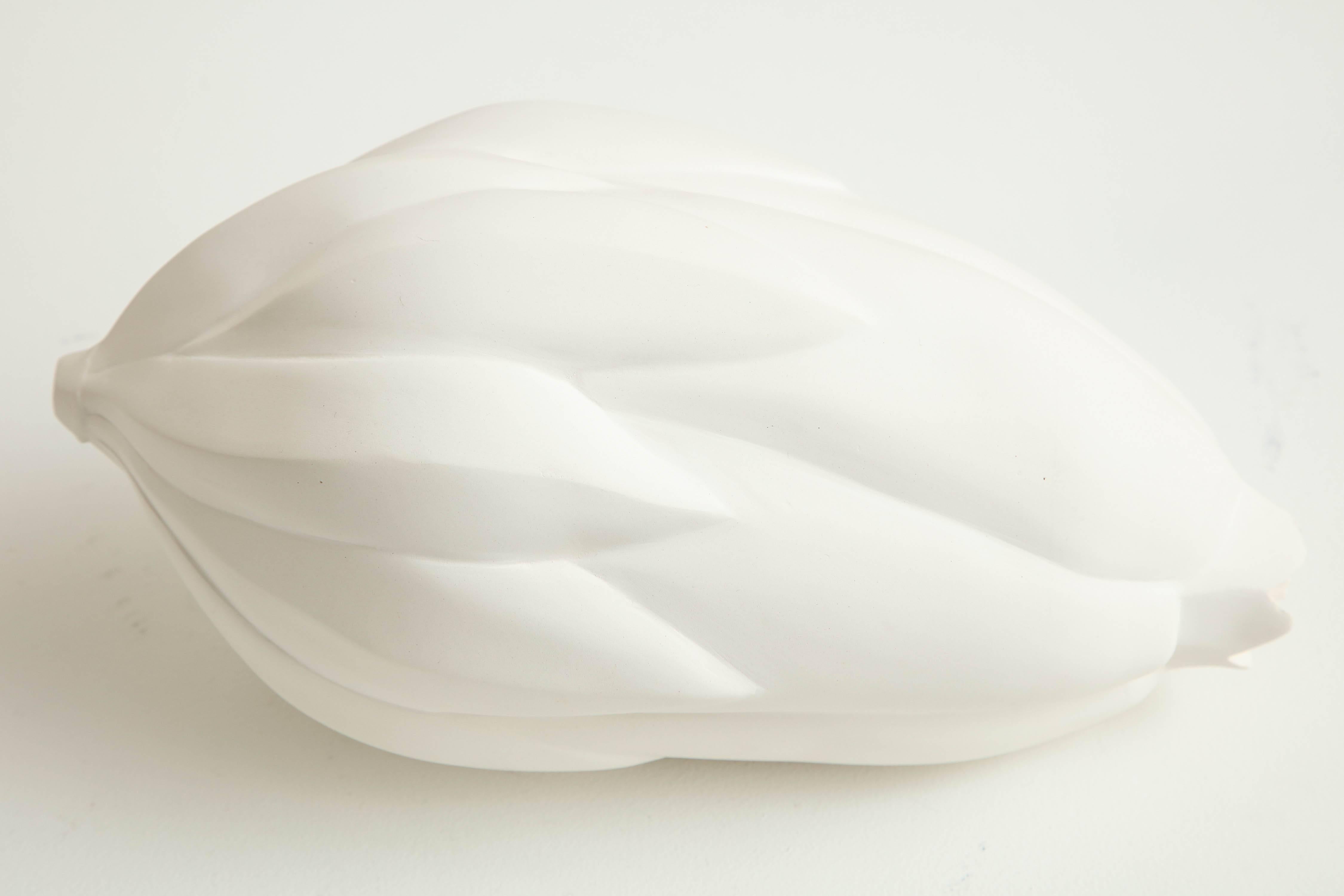 American Large Porcelain Bud in White by Anat Shiftan, 2017