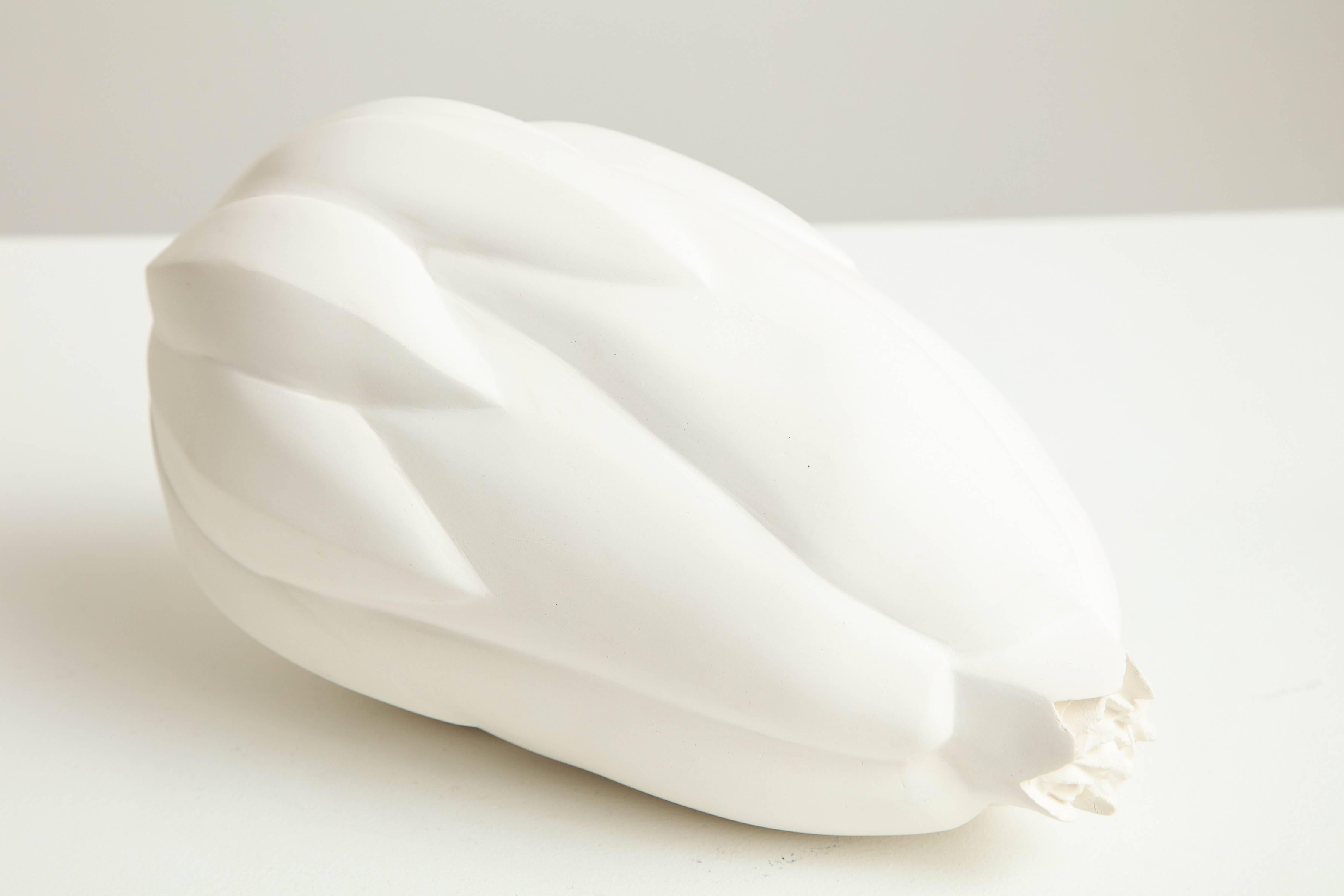 Large Porcelain Bud in White by Anat Shiftan, 2017 2