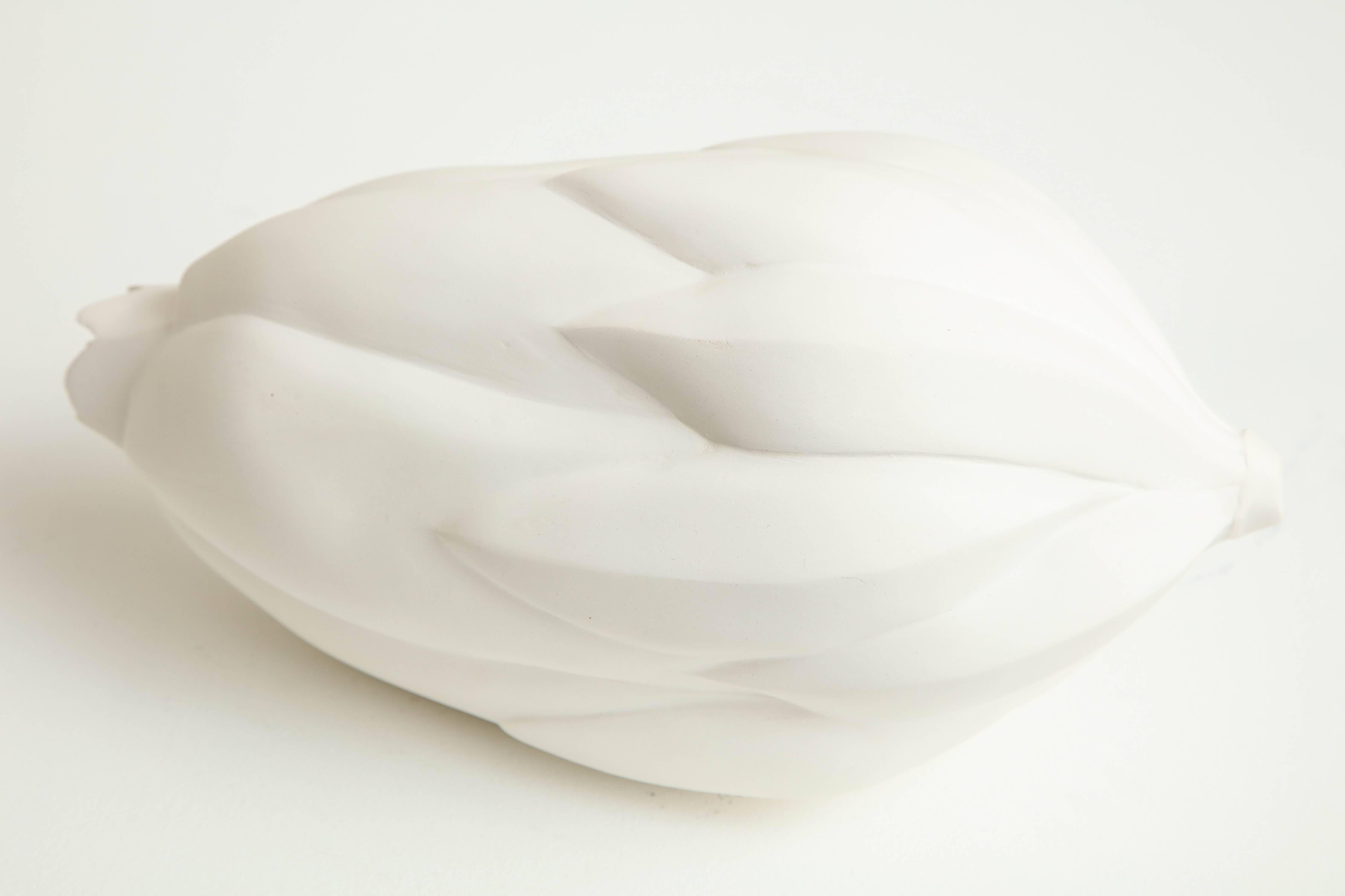 Large Porcelain Bud in White by Anat Shiftan, 2017 3