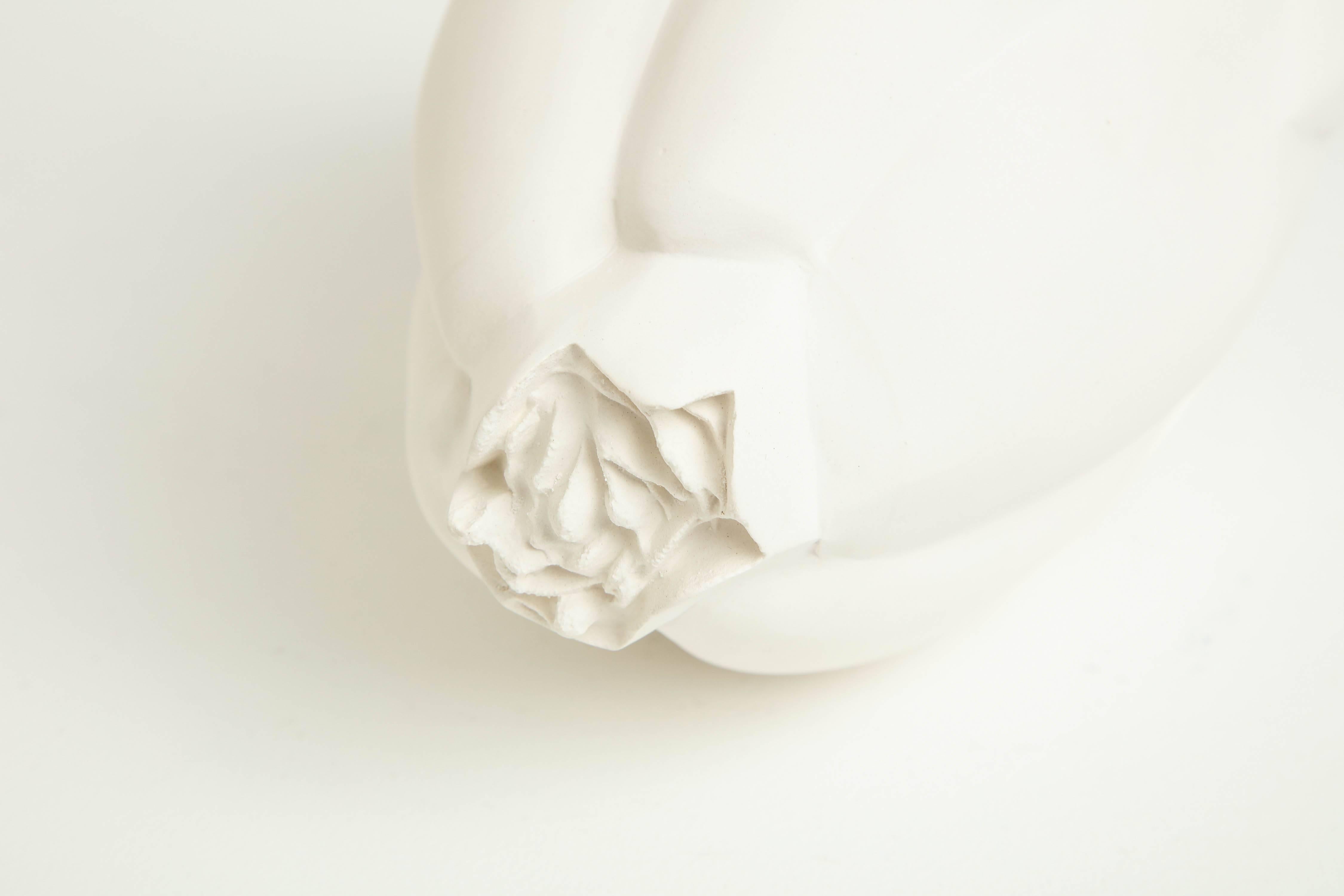 Large Porcelain Bud in White by Anat Shiftan, 2017 4