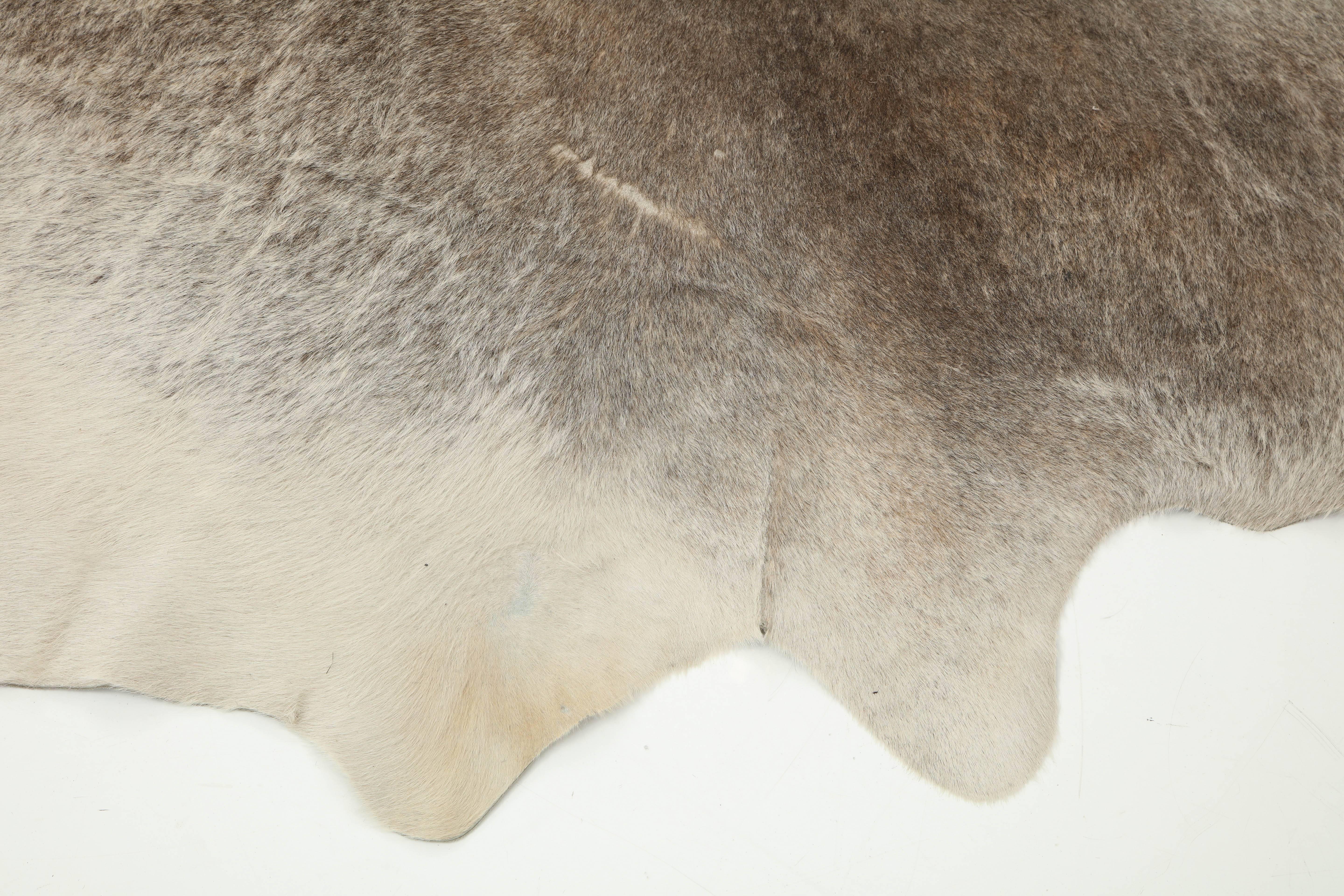 Hand-Crafted Cow Hide Rug, Offered by Area ID