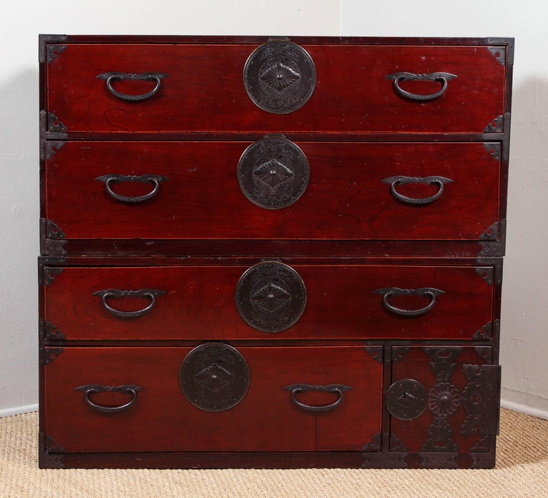 Antique Double Tansu For Sale at 1stDibs