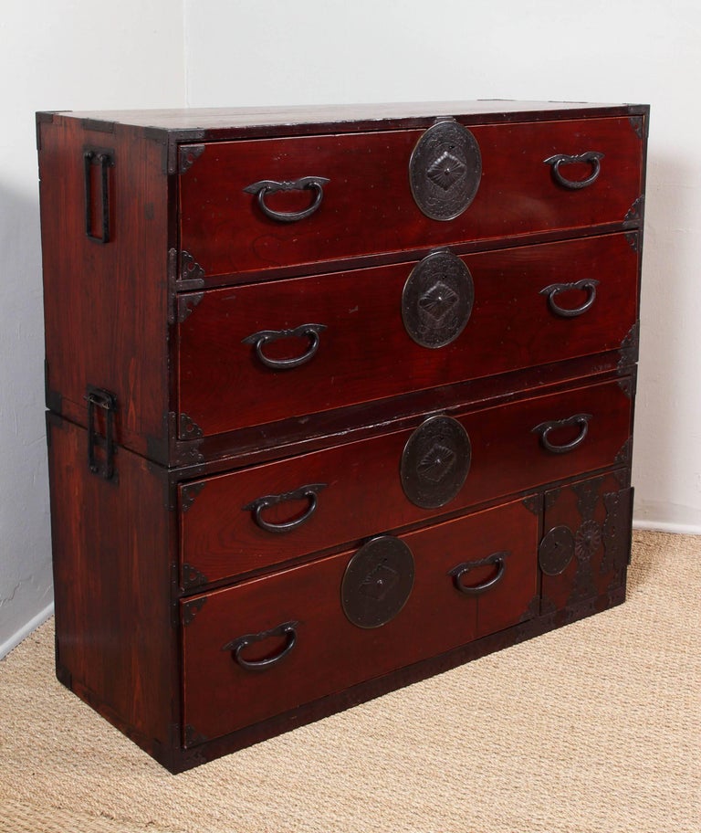 Antique Double Tansu For Sale at 1stDibs