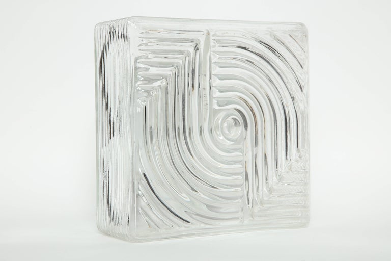 Art Deco Glass Block Sconces For Sale at 1stdibs