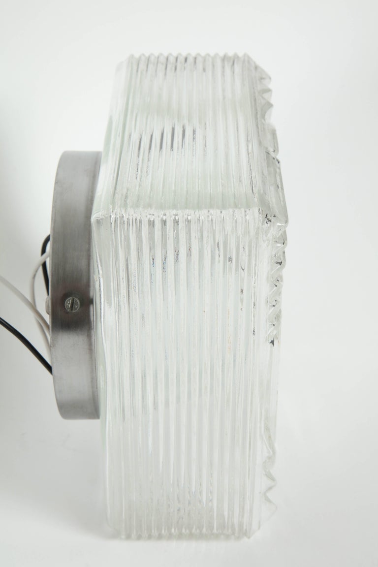 Art Deco Glass Block Sconces For Sale at 1stdibs