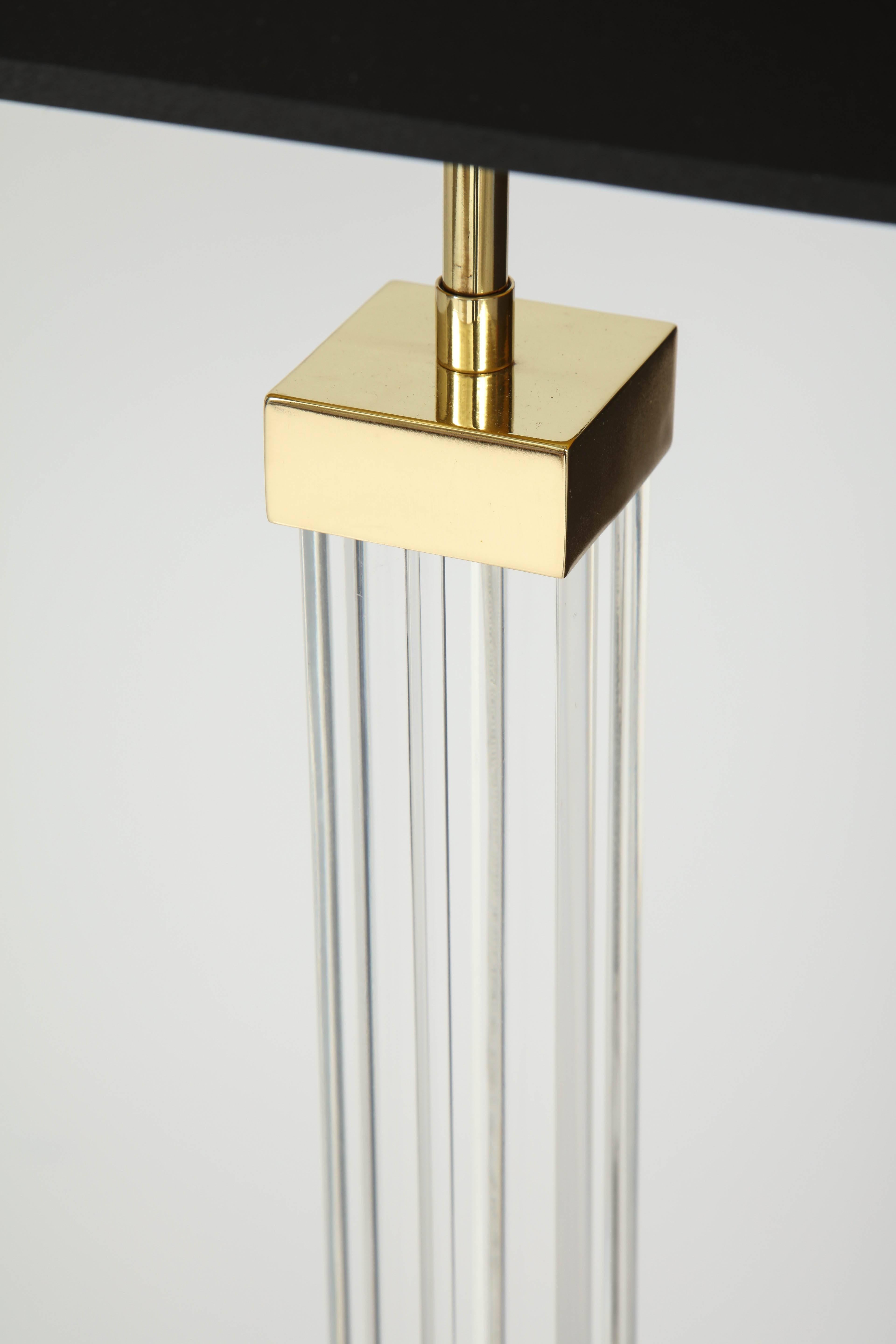 Karl Springer Stehlampe aus Lucite (Moderne) im Angebot