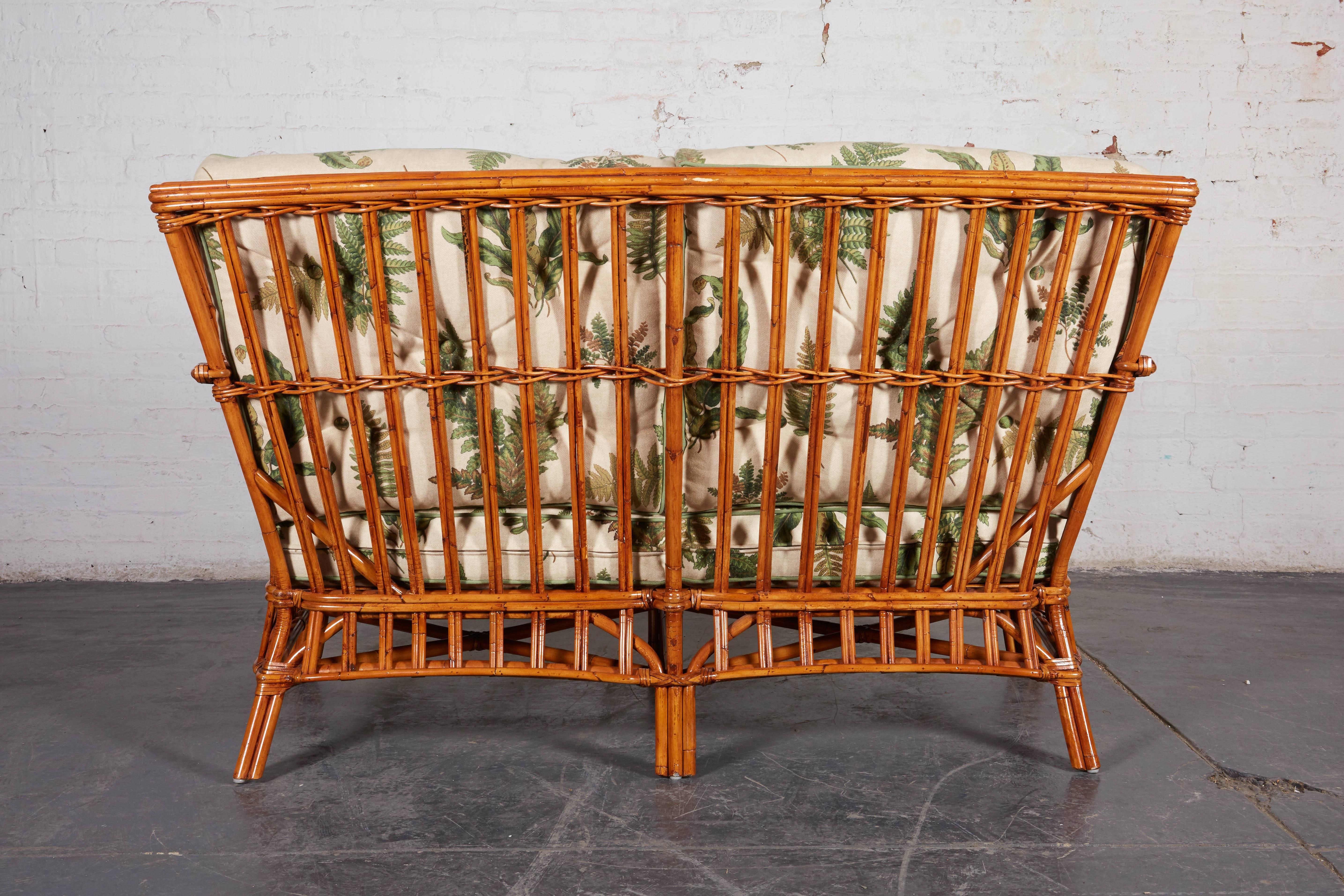 Walters Wicker Viscaya Rattan Settee 1