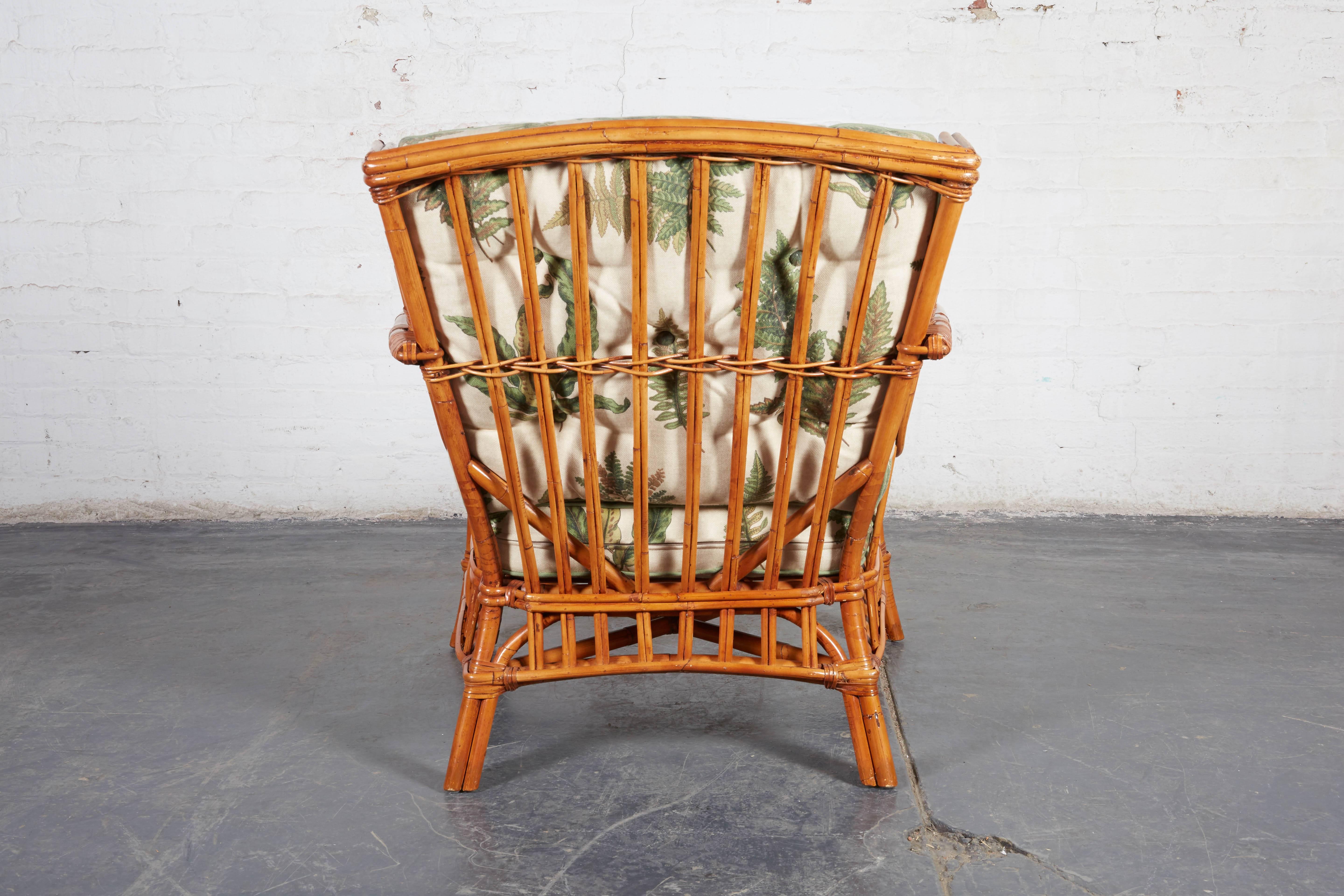 20th Century Pair of Walters Wicker Viscaya Rattan Armchairs