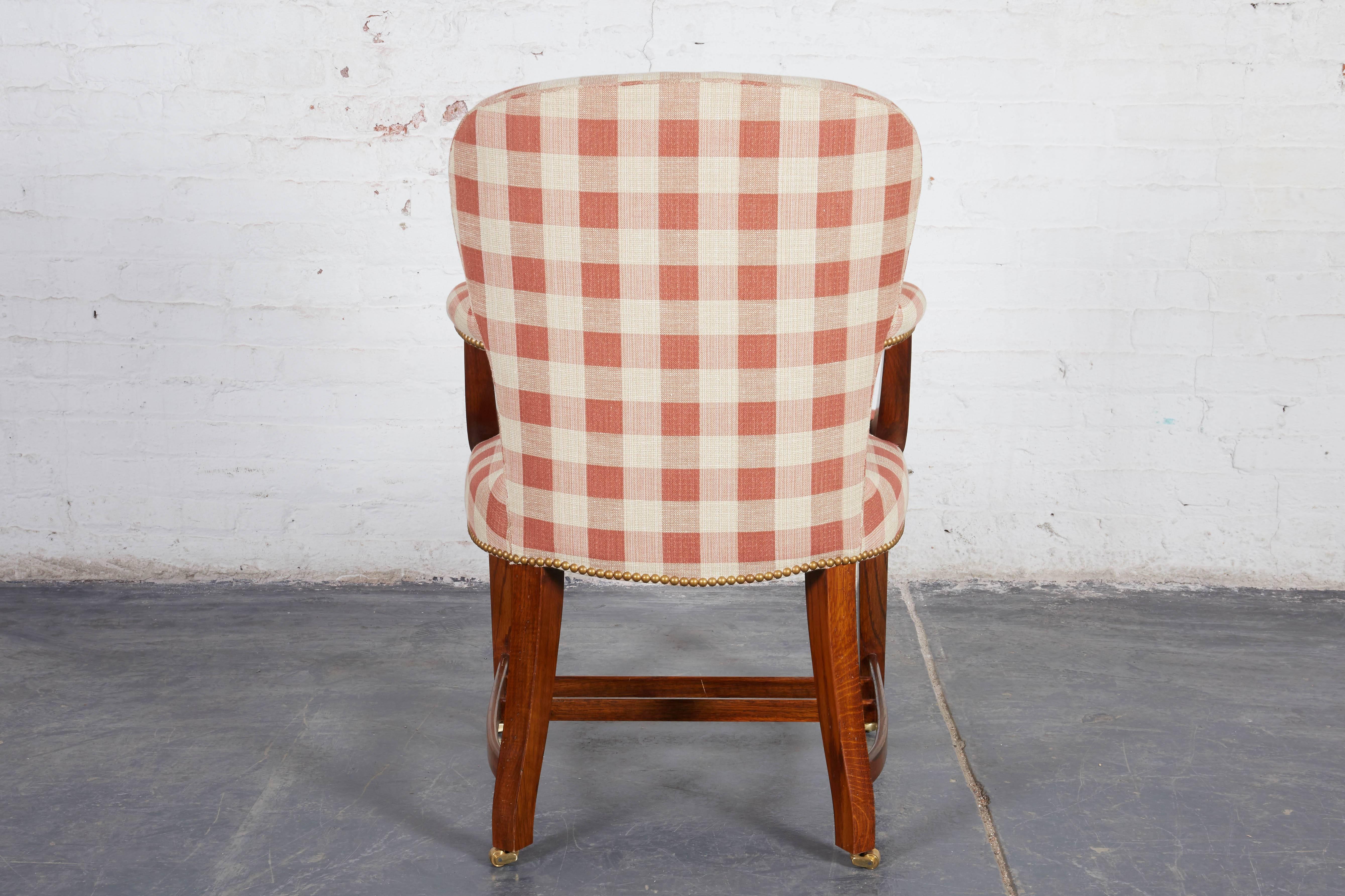 Set of Four Hepplewhite Style Oak Armchairs 1
