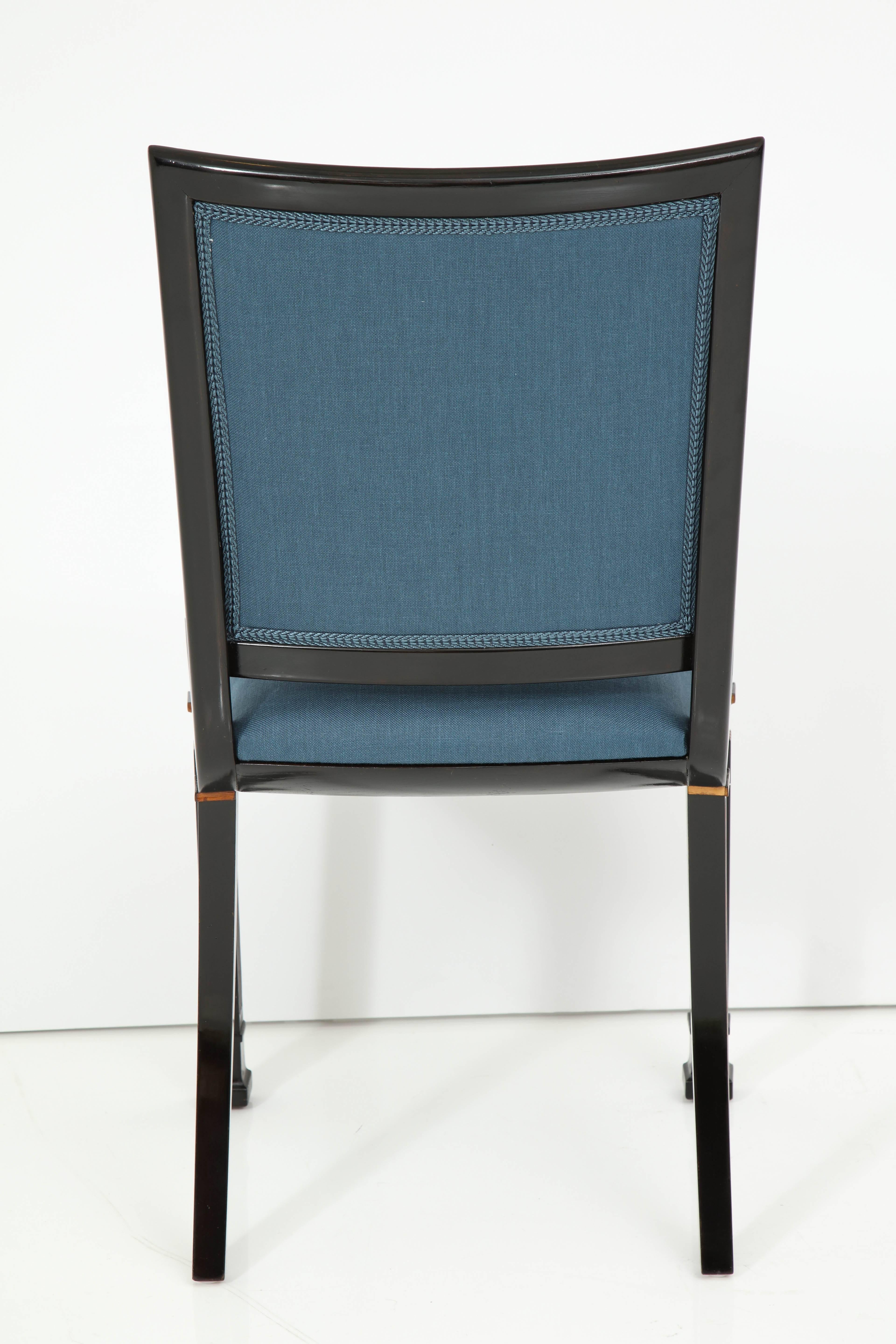 Set of 11 Swedish Grace Side Chairs by Erik Chambert, circa 1930-1940 5