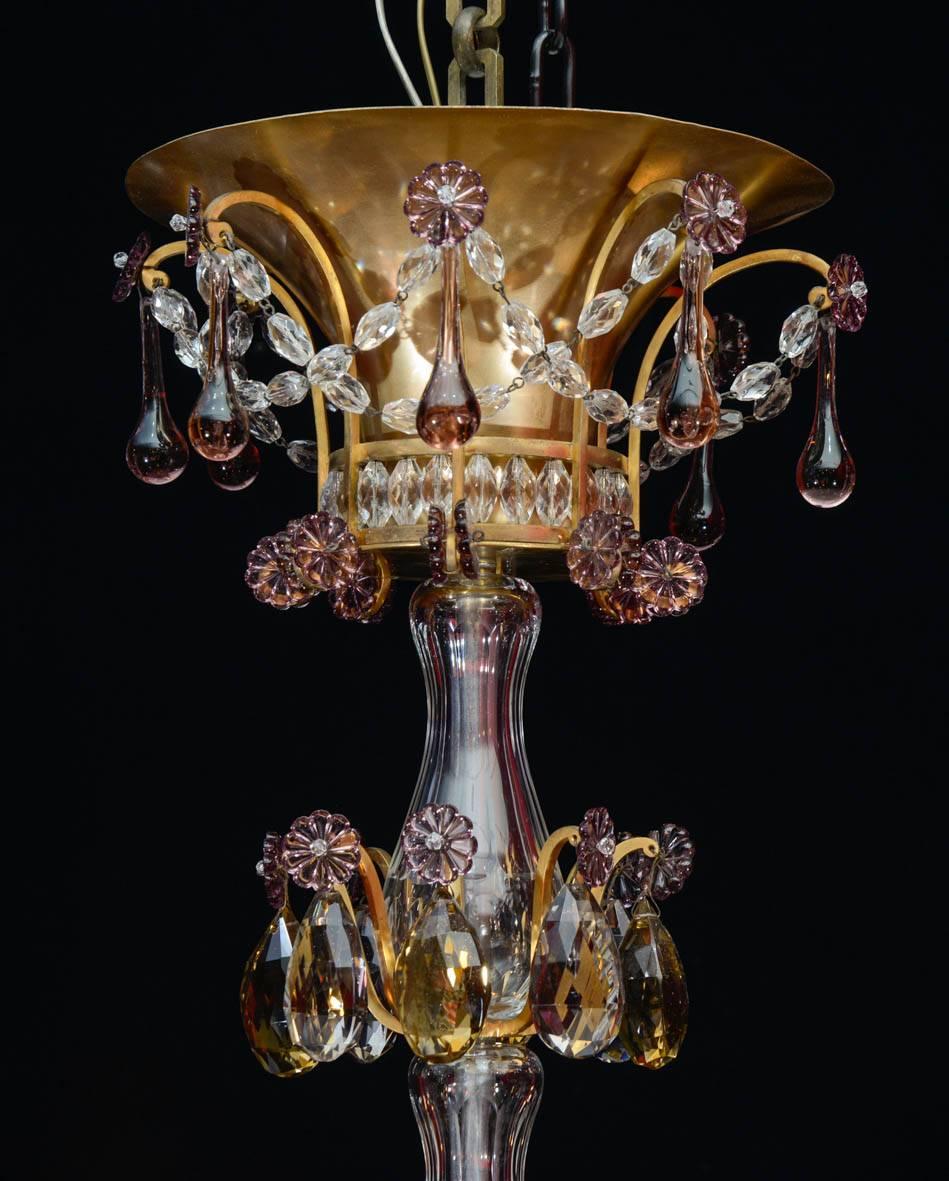 Chandelier, 1940, 12 Lights, Crystal, Highly Decorative 1