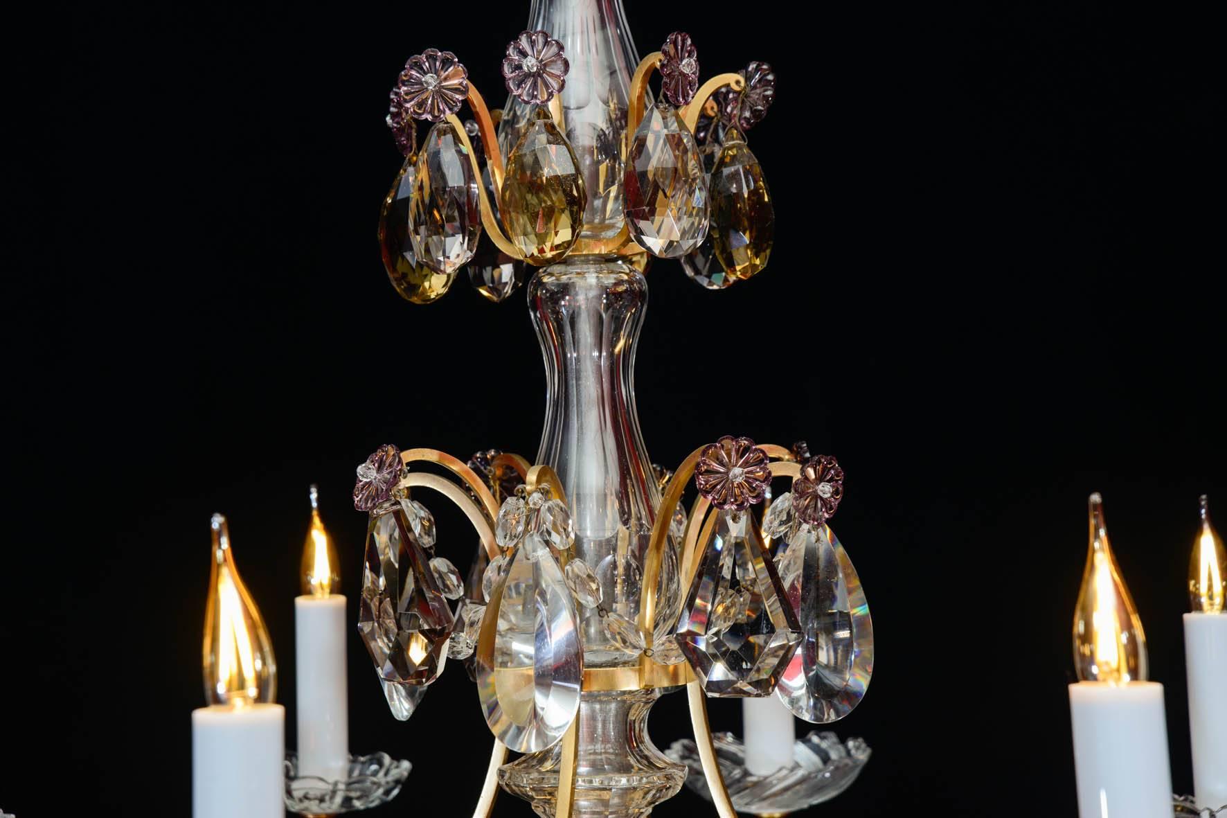 Chandelier, 1940, 12 Lights, Crystal, Highly Decorative 2