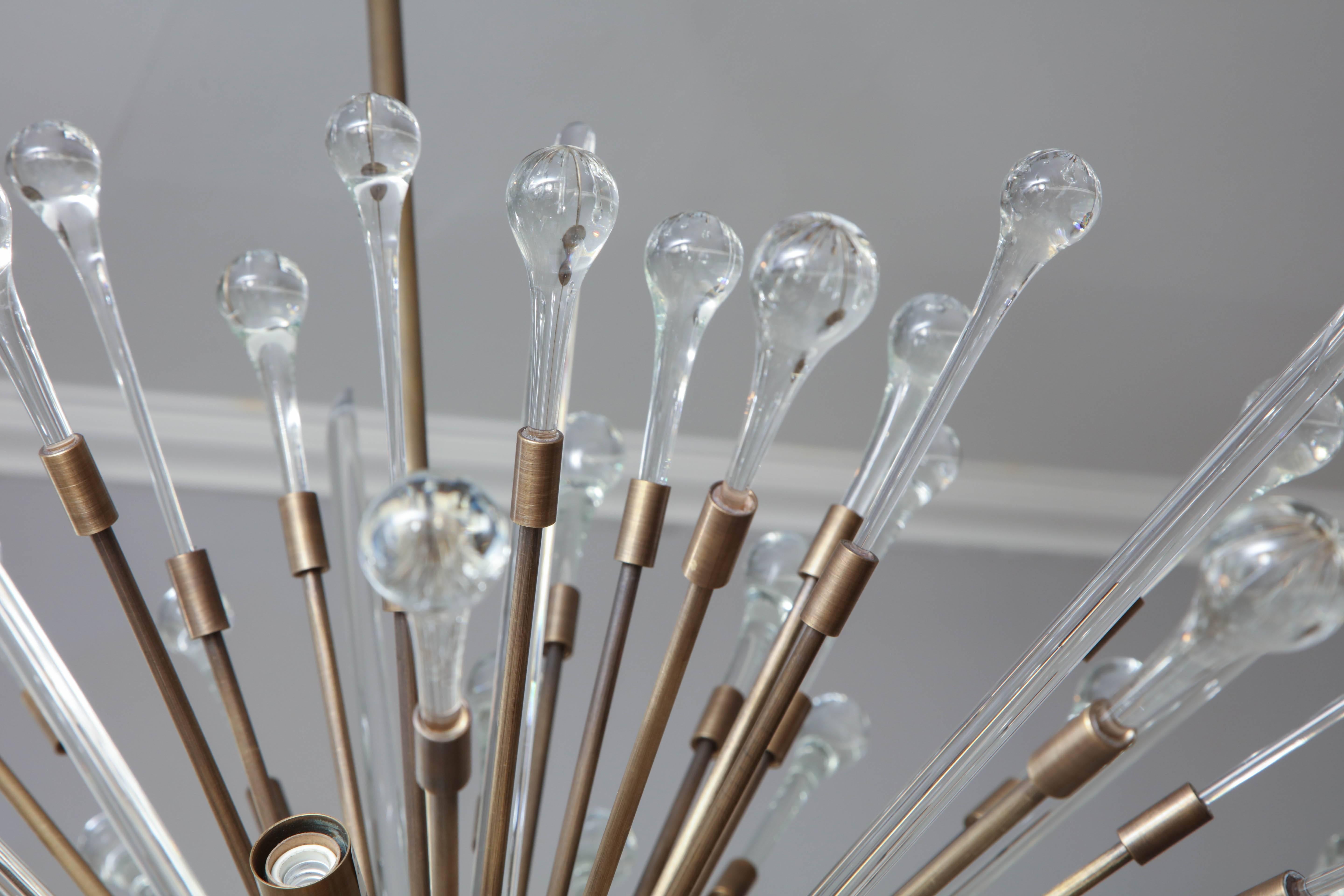 Ottone Sputnik a goccia personalizzato in ottone antico in vendita