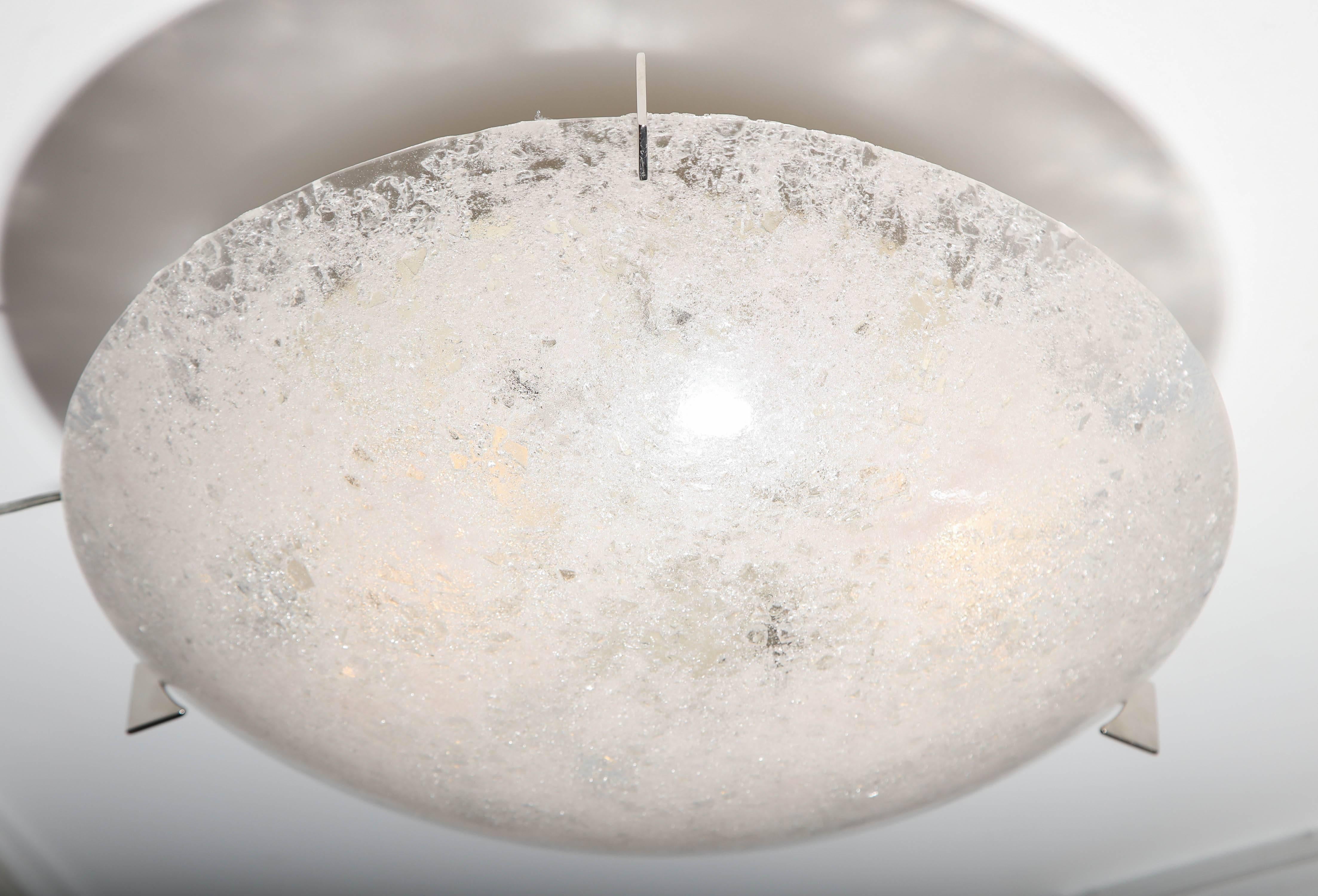 Custom Glass Crucible Flush Mount Light For Sale 1