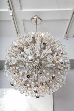 Vintage Emil Stejnar Austrian Snowflake Chandelier