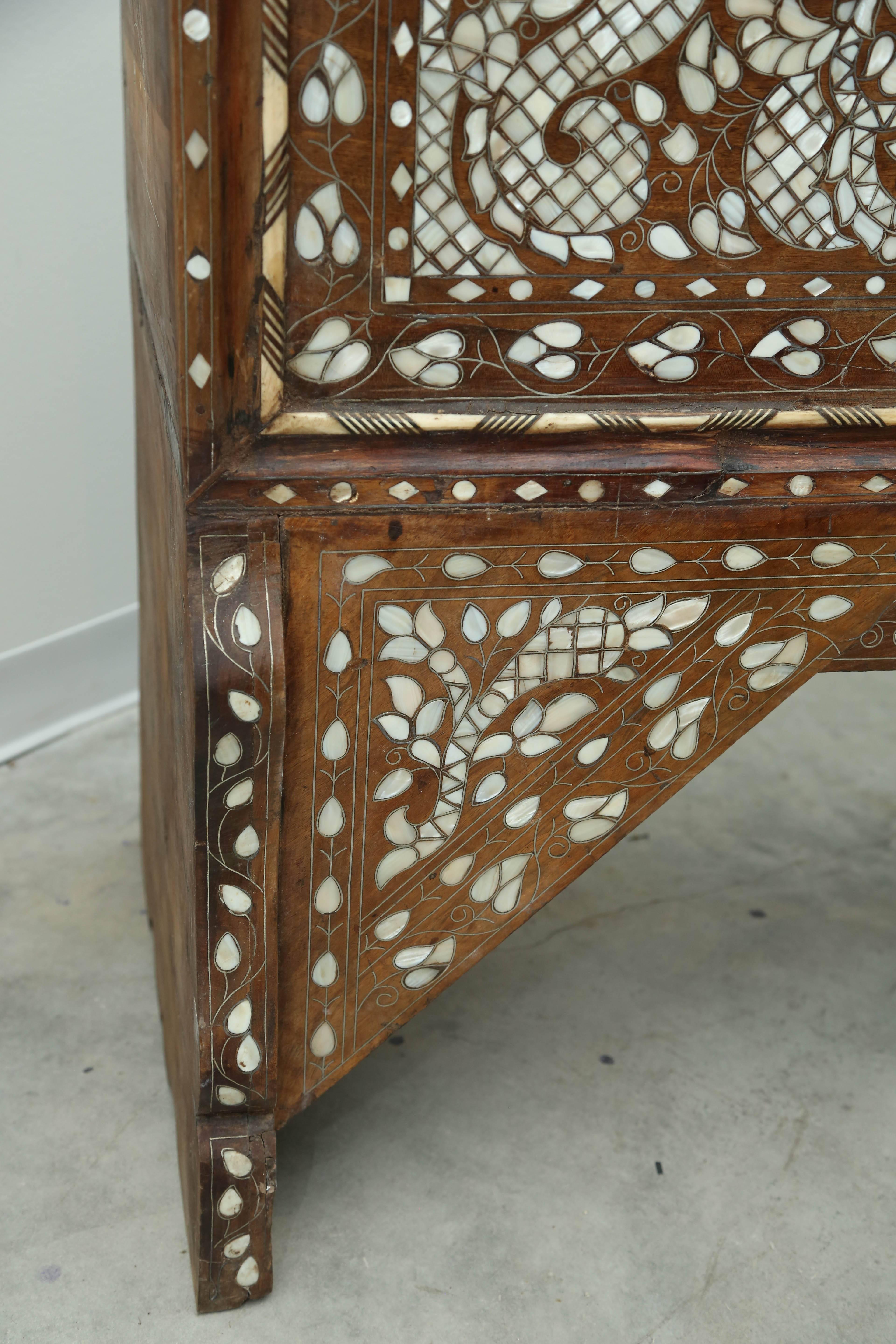 Superb 19th Century, Mother-of-Pearl Wedding Chest from Syria 4