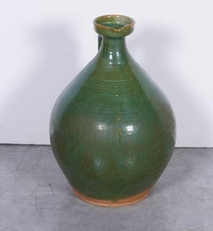 Large, Brightly Glazed Antique Chinese Ceramic Wine Jar