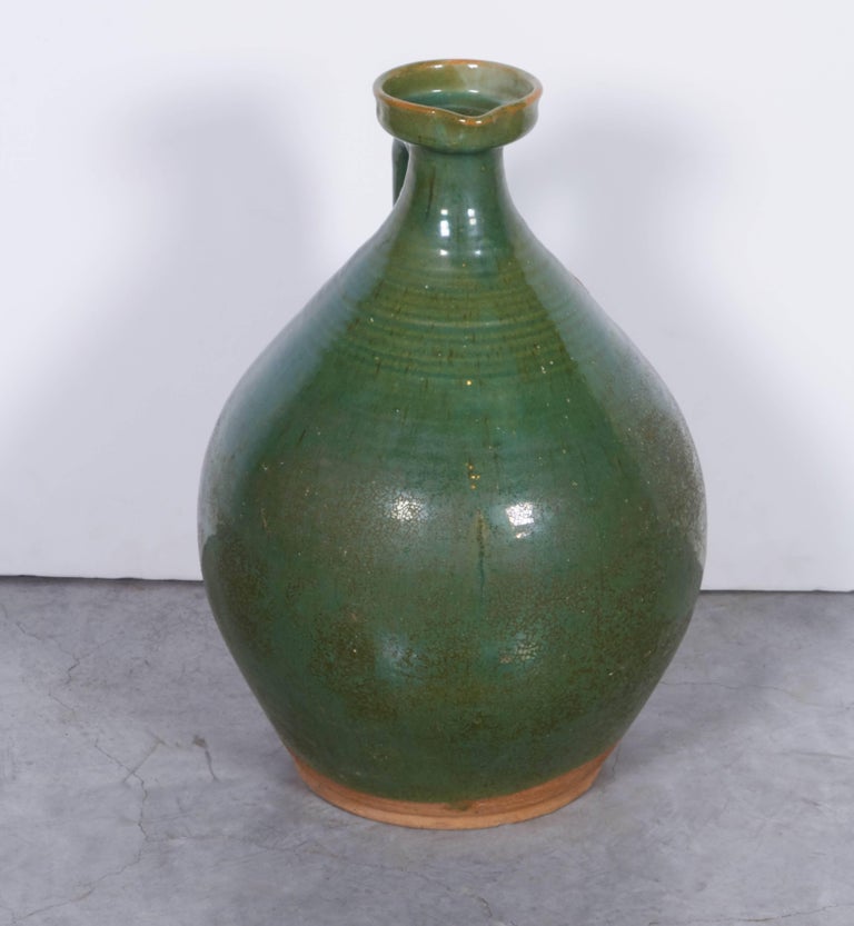 Large, Brightly Glazed Antique Chinese Ceramic Wine Jar at 1stDibs