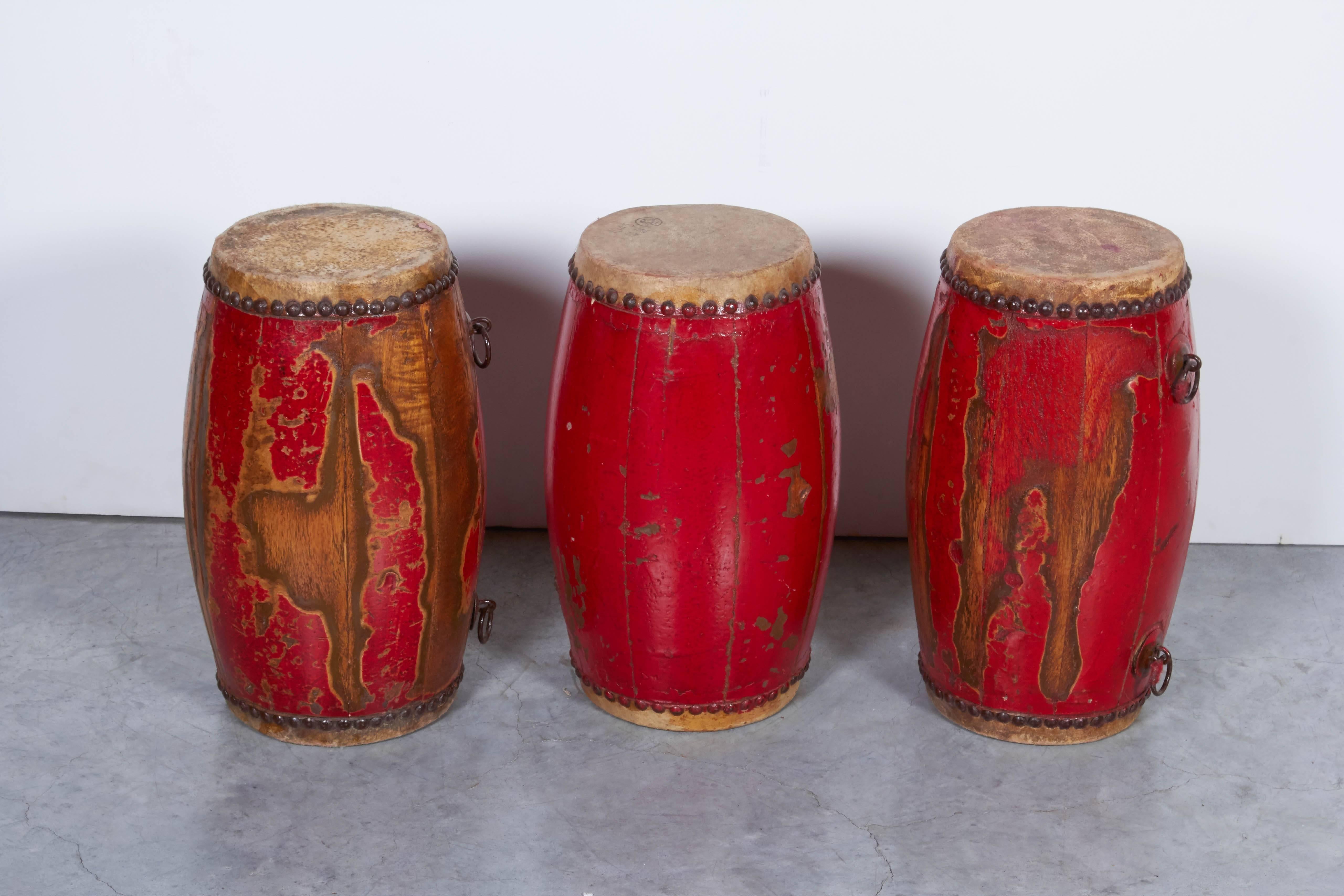 antique chinese drum