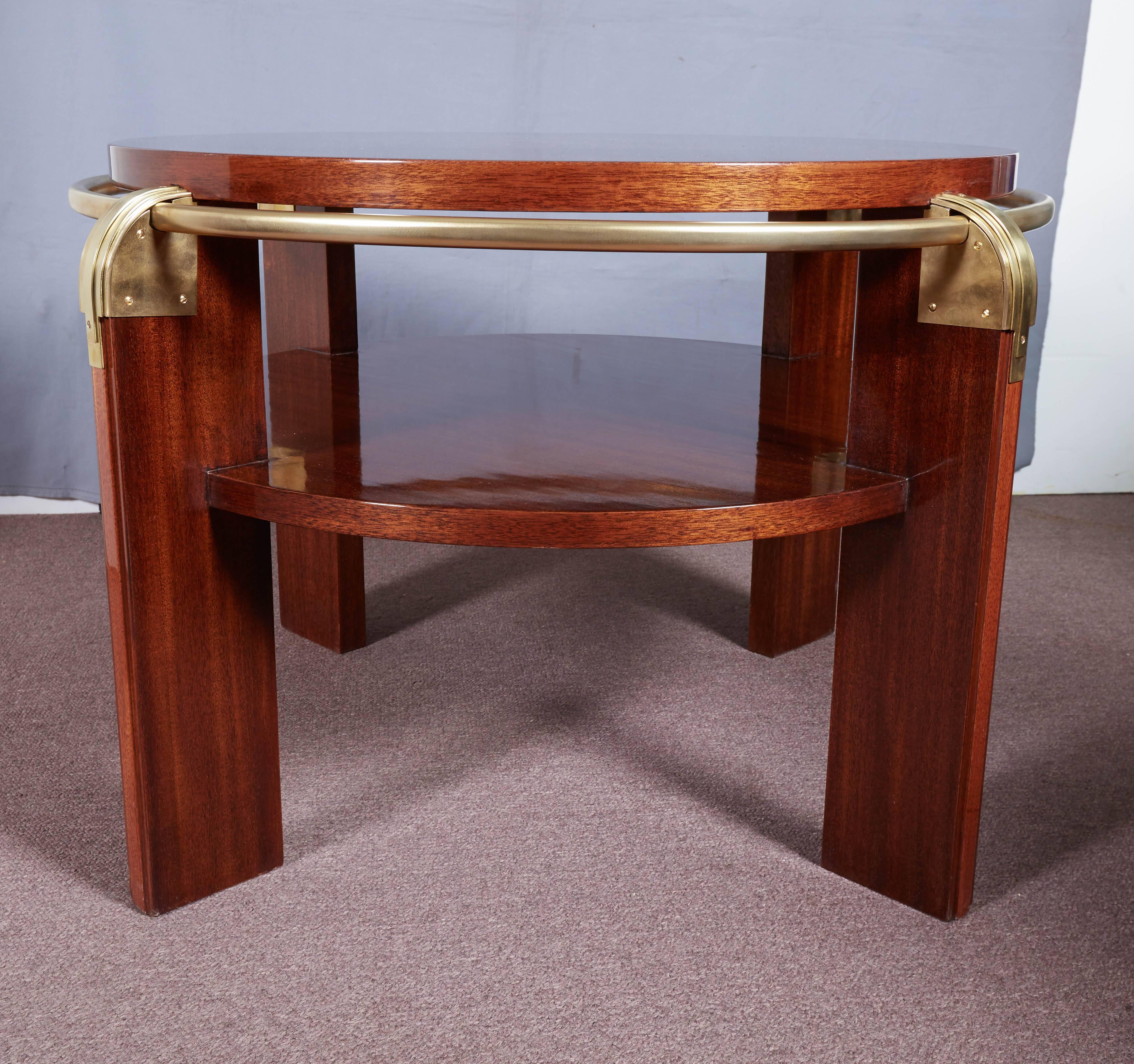 Pair or Single French Modern Gueridon, Low Side or Coffee Tables, Louis Sognot In Good Condition In New York City, NY