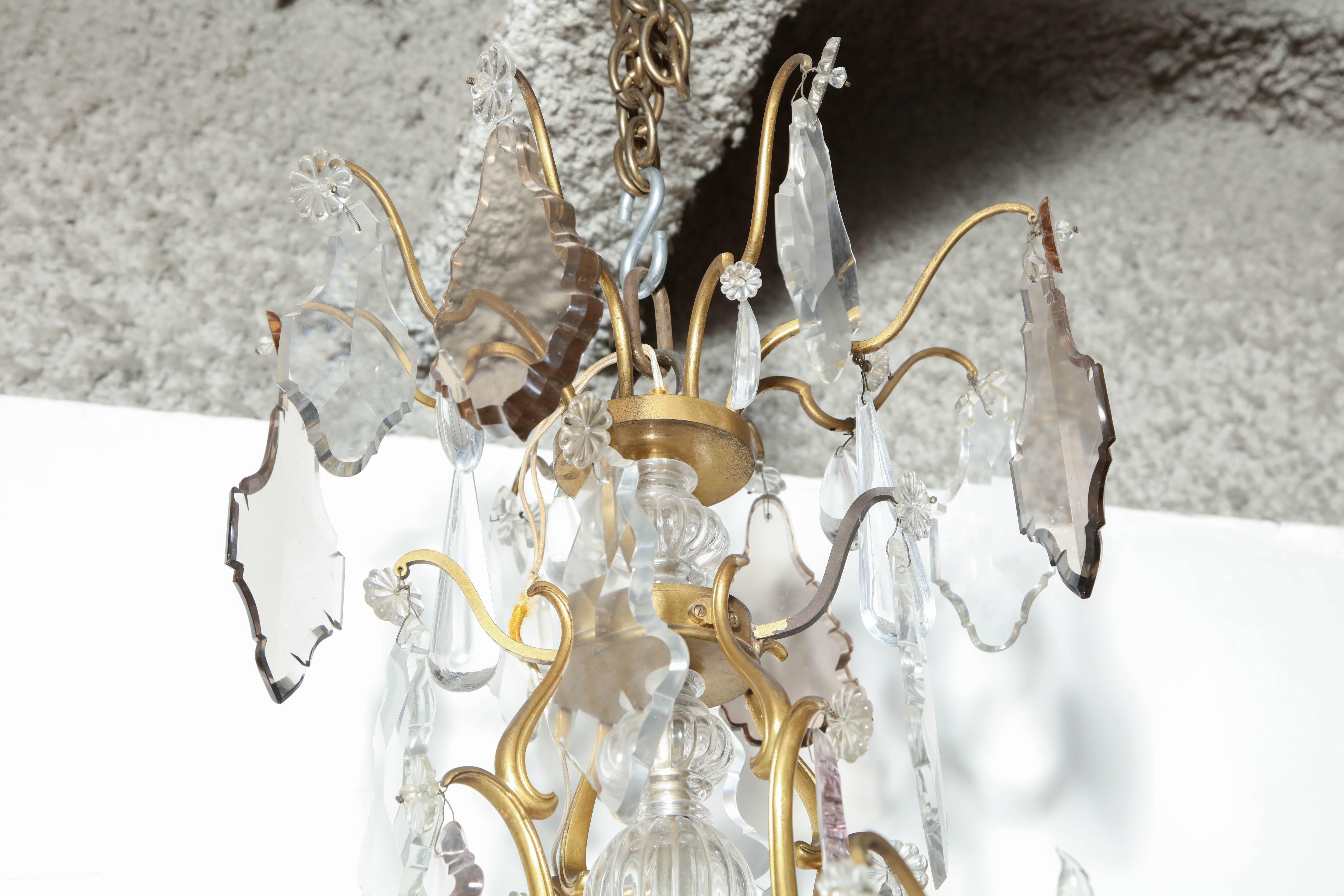 Louis XV Bronze and Crystal Chandelier 5