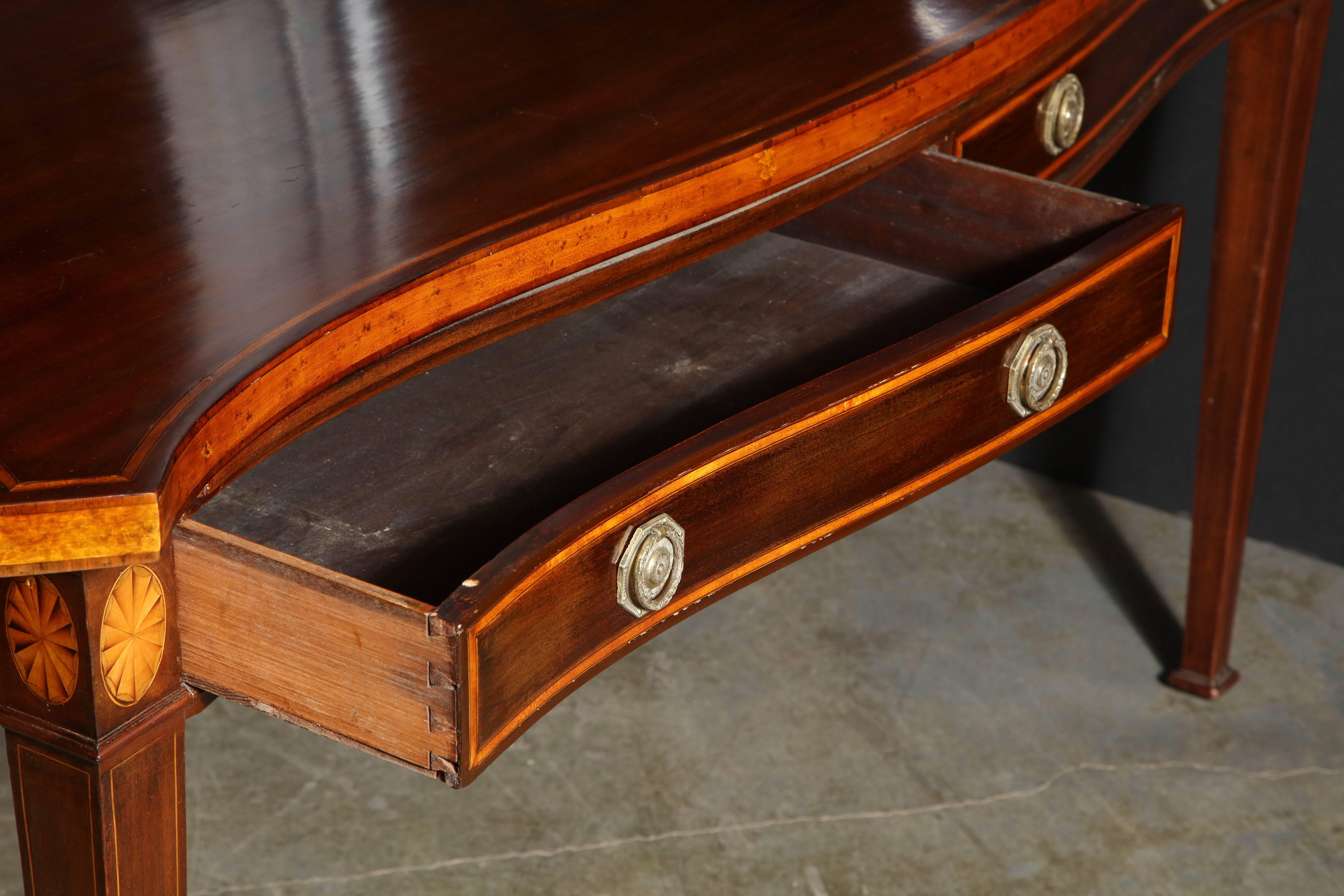George III Mahogany Console Table In Excellent Condition In Westwood, NJ